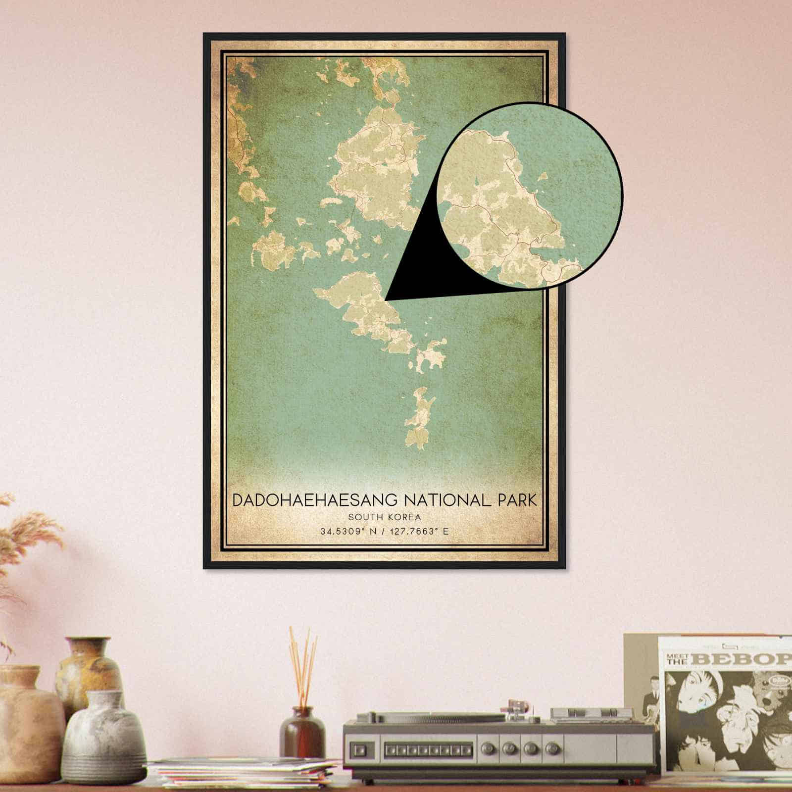 Deerfield Kansas Map Poster, Modern Home Decor Wall Art Print (Copy)