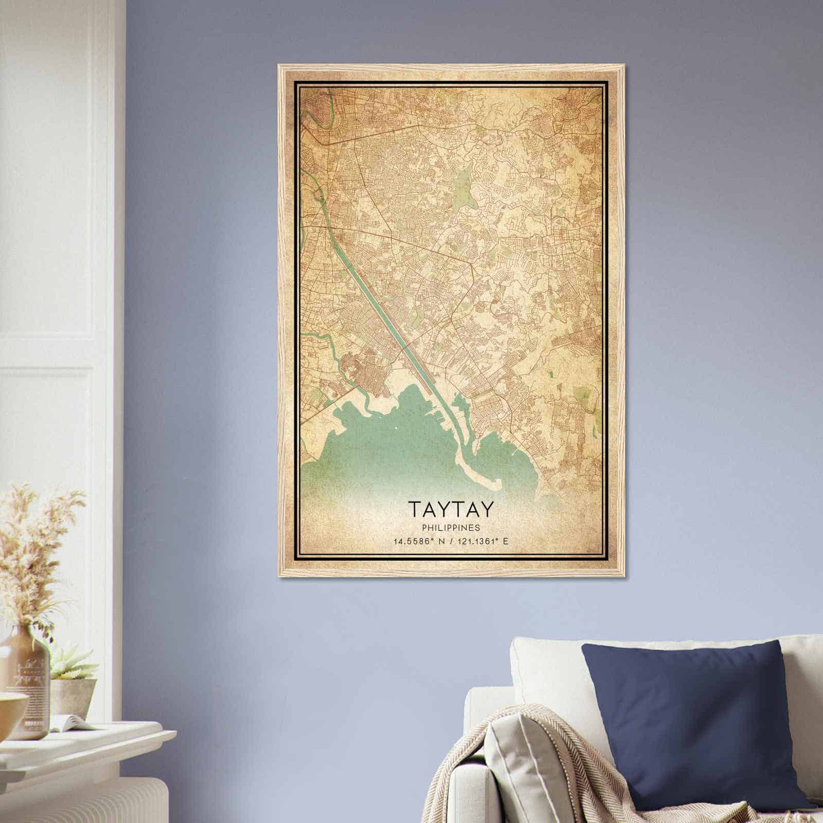 Deerfield Kansas Map Poster, Modern Home Decor Wall Art Print (Copy)