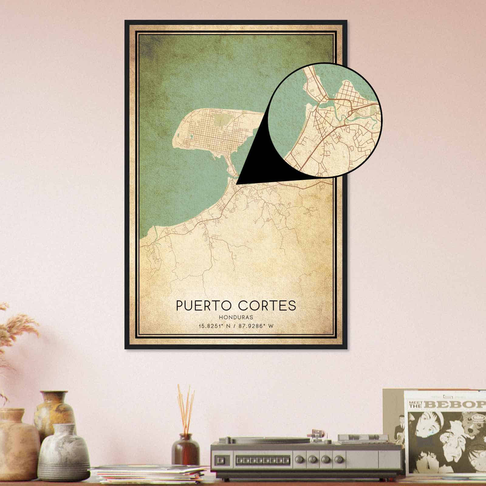 Deerfield Kansas Map Poster, Modern Home Decor Wall Art Print (Copy)