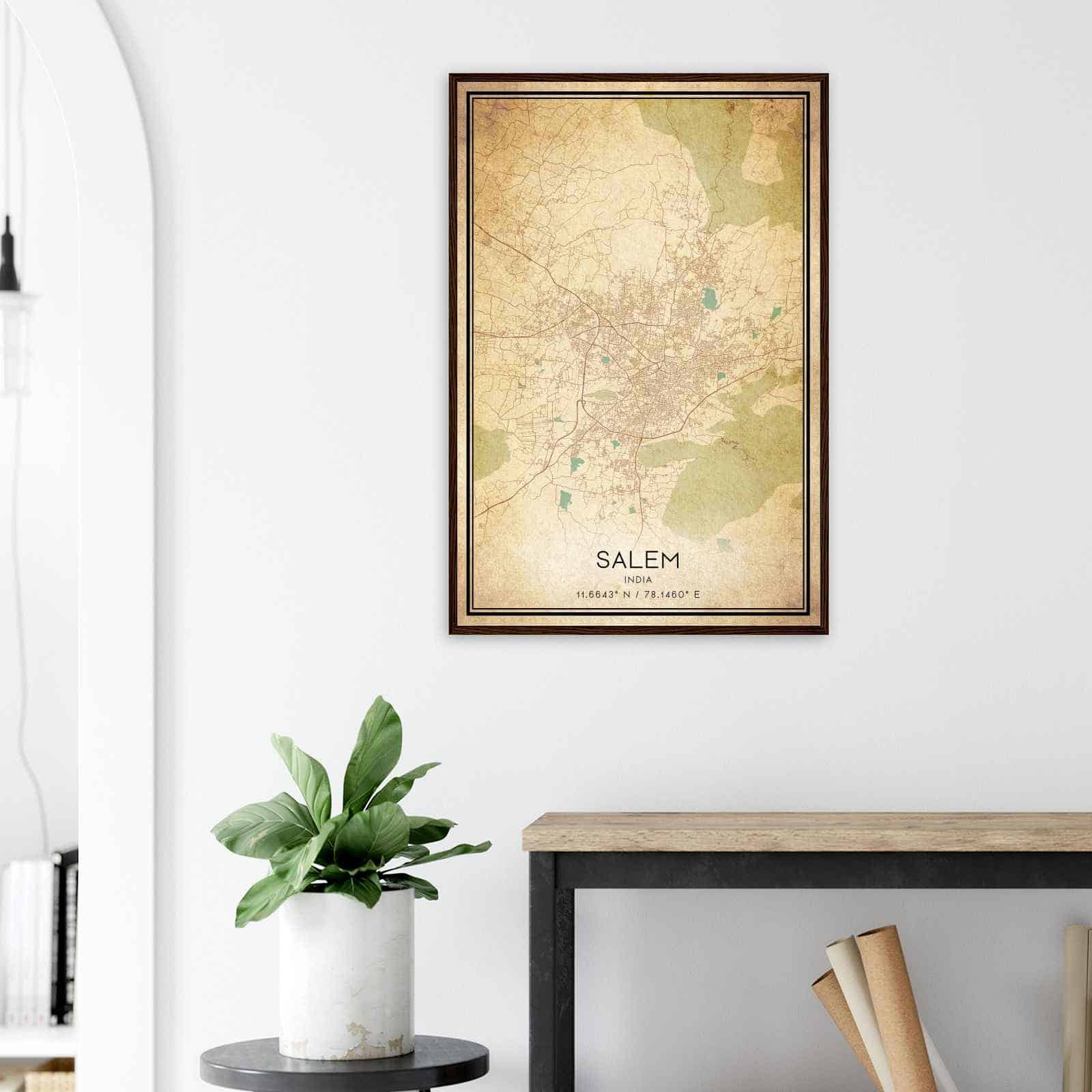 Deerfield Kansas Map Poster, Modern Home Decor Wall Art Print (Copy)