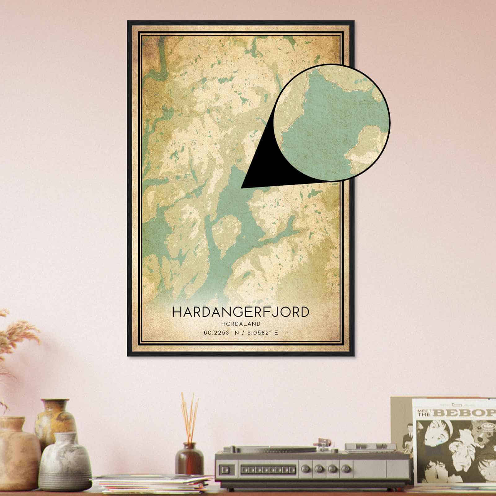 Deerfield Kansas Map Poster, Modern Home Decor Wall Art Print (Copy)