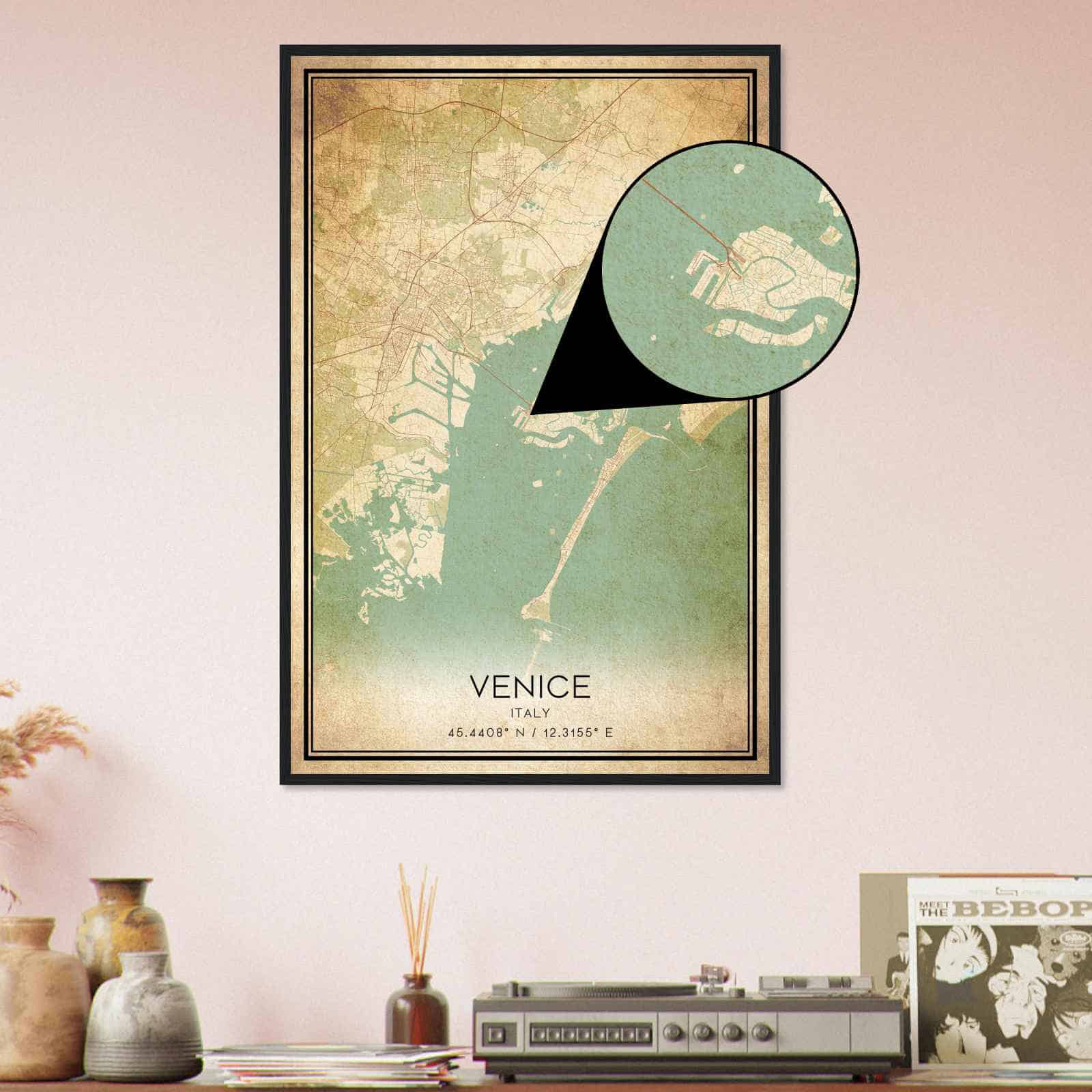 Deerfield Kansas Map Poster, Modern Home Decor Wall Art Print (Copy)