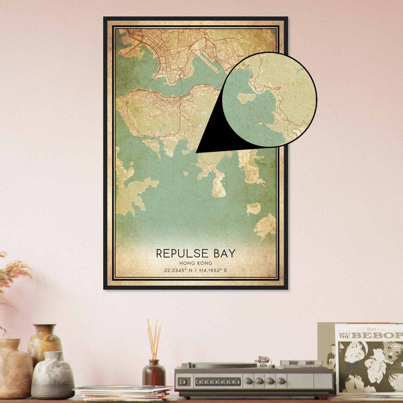 Deerfield Kansas Map Poster, Modern Home Decor Wall Art Print (Copy)