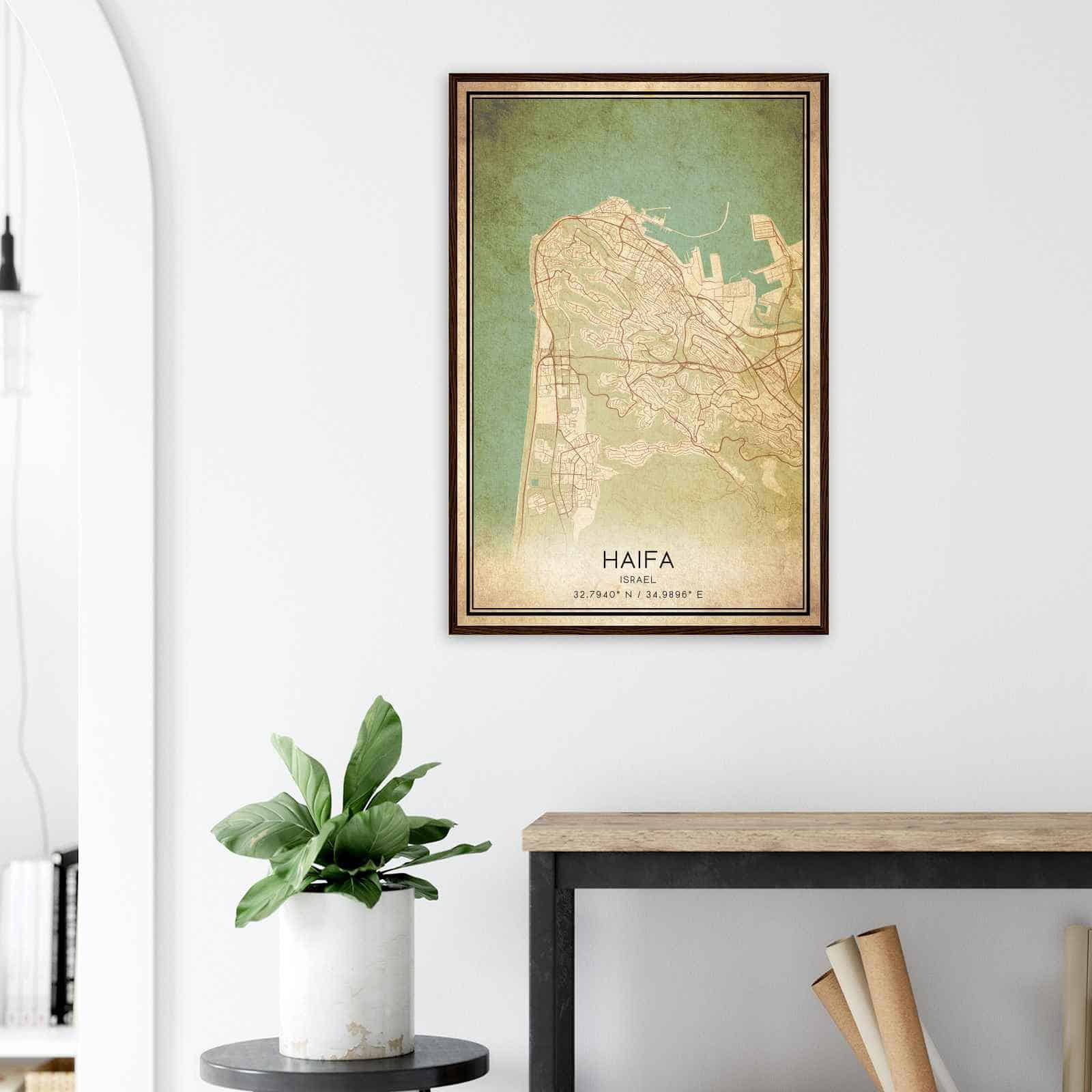 Deerfield Kansas Map Poster, Modern Home Decor Wall Art Print (Copy)