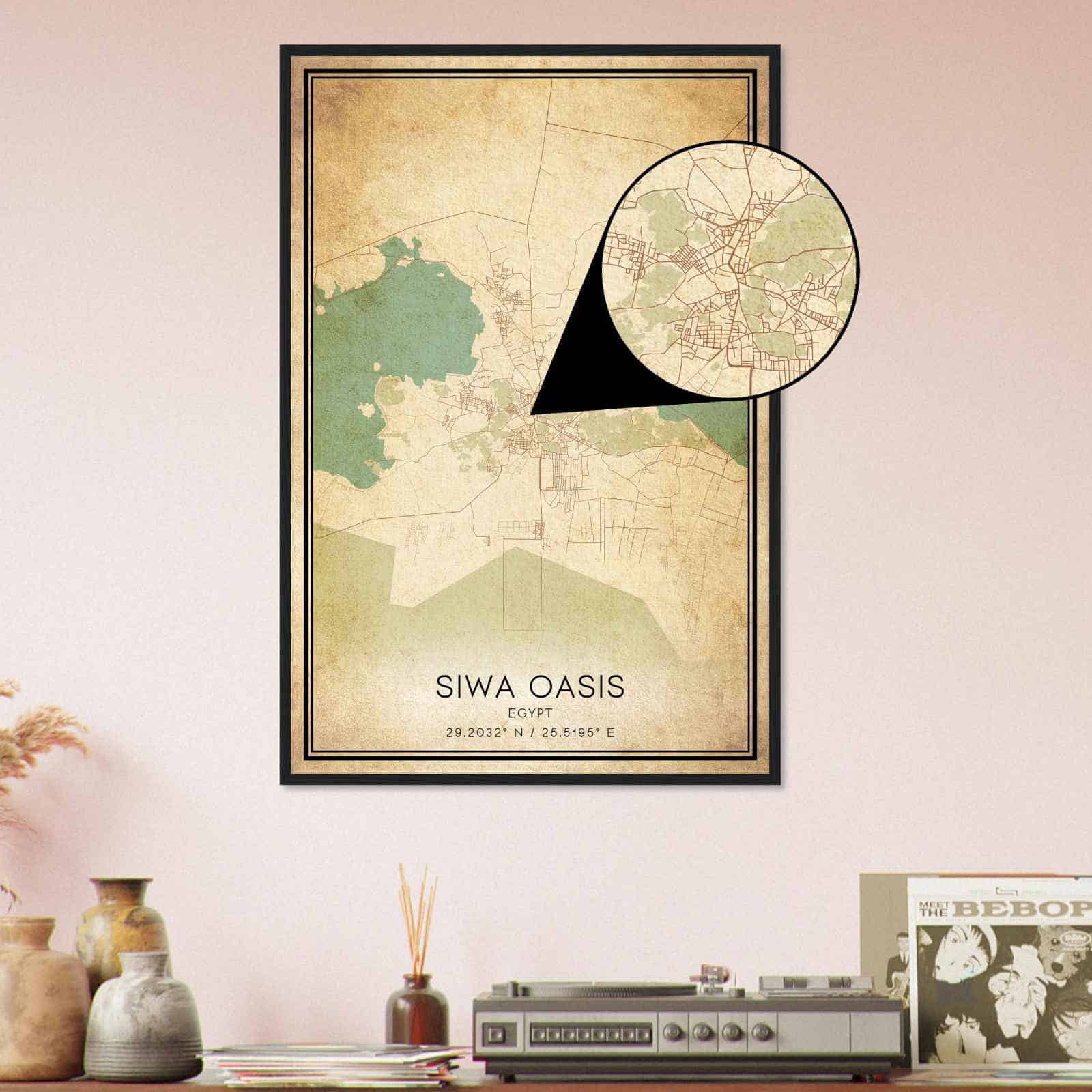 Deerfield Kansas Map Poster, Modern Home Decor Wall Art Print (Copy)