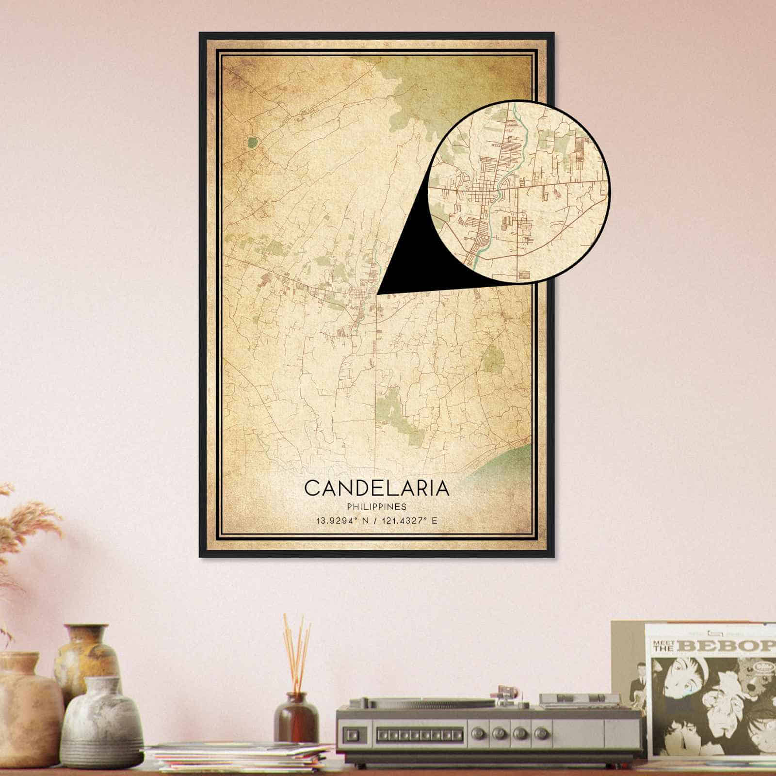 Deerfield Kansas Map Poster, Modern Home Decor Wall Art Print (Copy)