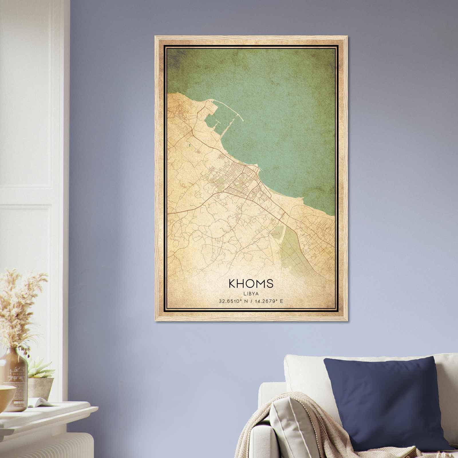Deerfield Kansas Map Poster, Modern Home Decor Wall Art Print (Copy)