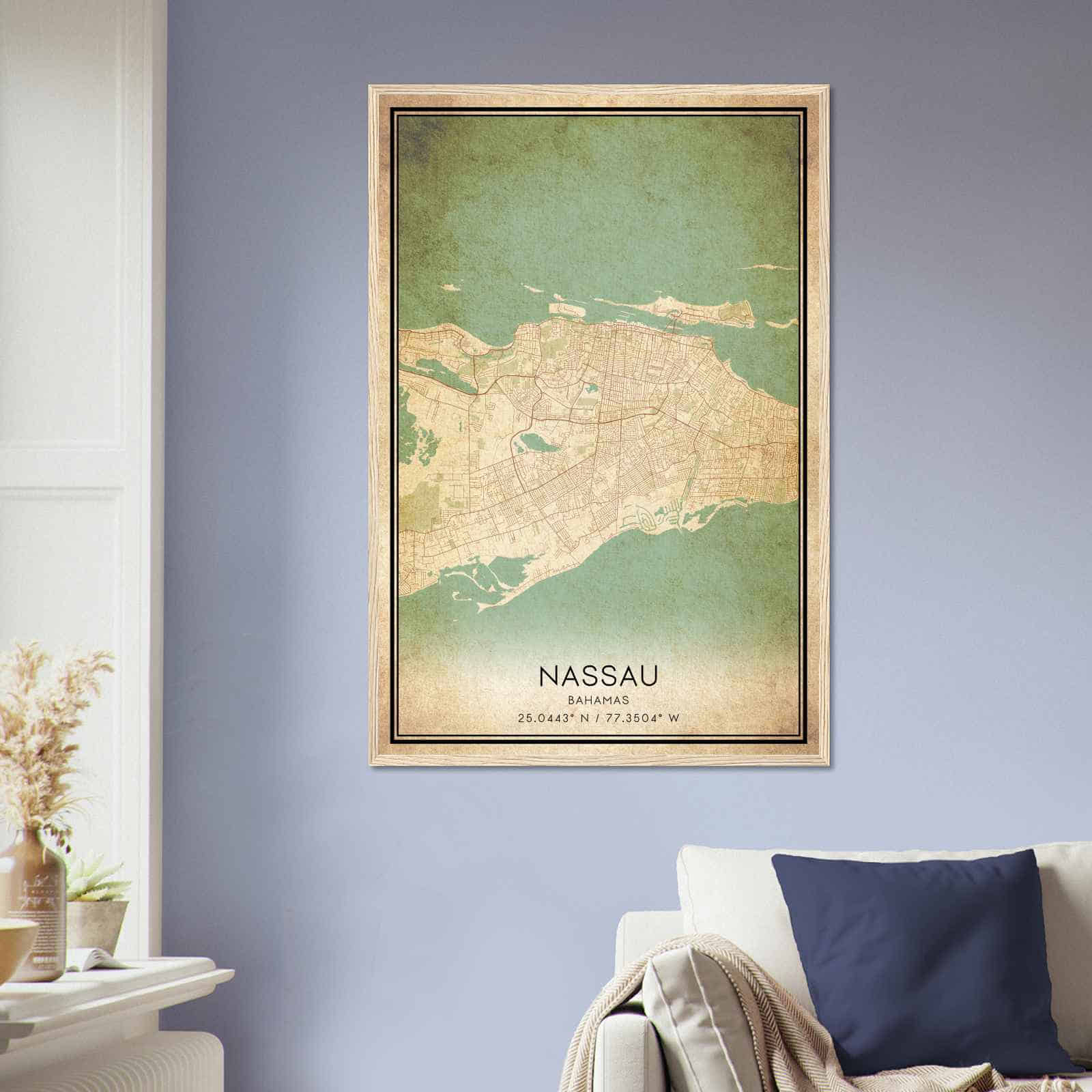 Deerfield Kansas Map Poster, Modern Home Decor Wall Art Print (Copy)