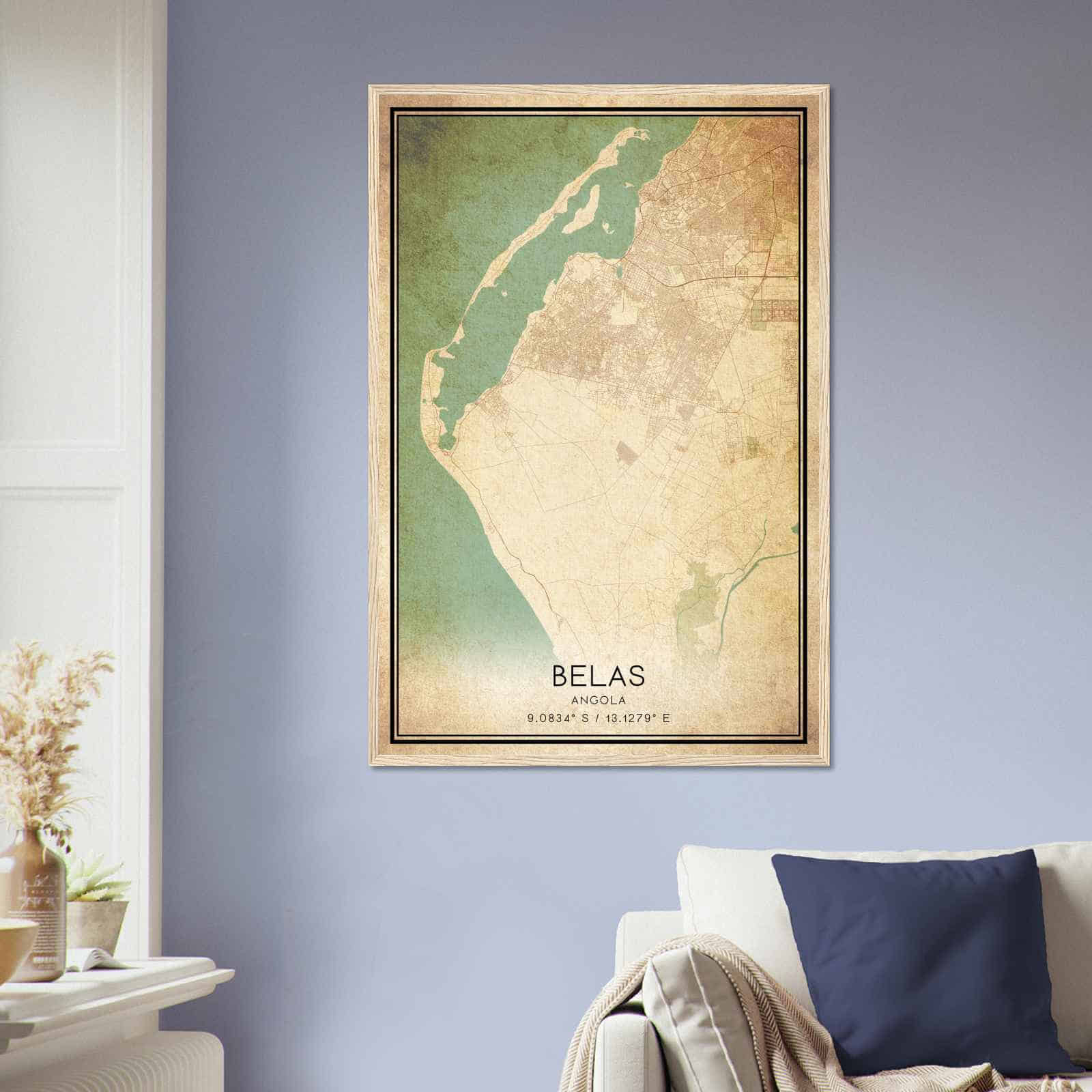 Deerfield Kansas Map Poster, Modern Home Decor Wall Art Print (Copy)