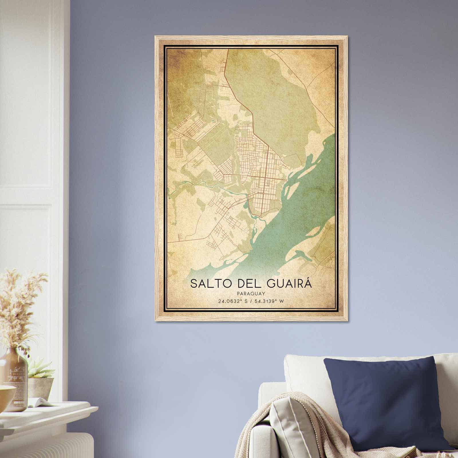 Deerfield Kansas Map Poster, Modern Home Decor Wall Art Print (Copy)