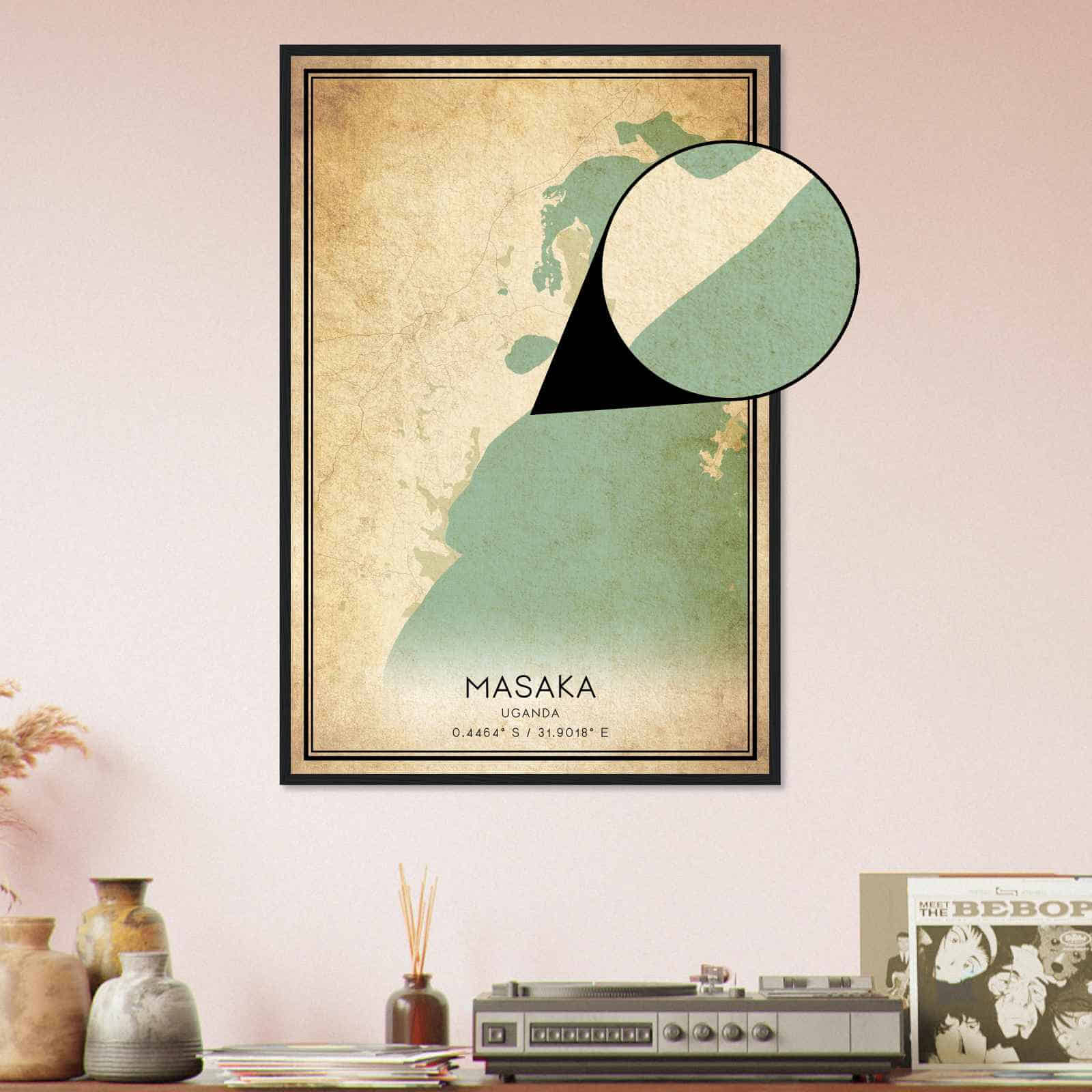 Deerfield Kansas Map Poster, Modern Home Decor Wall Art Print (Copy)