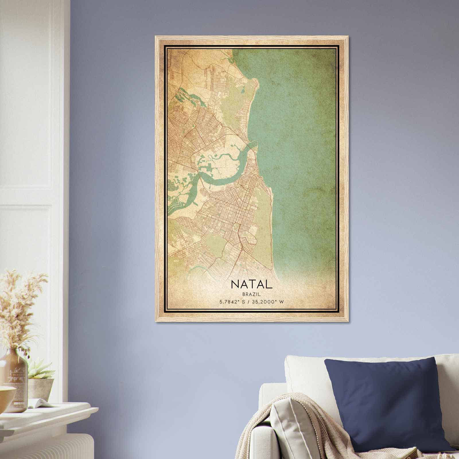 Deerfield Kansas Map Poster, Modern Home Decor Wall Art Print (Copy)
