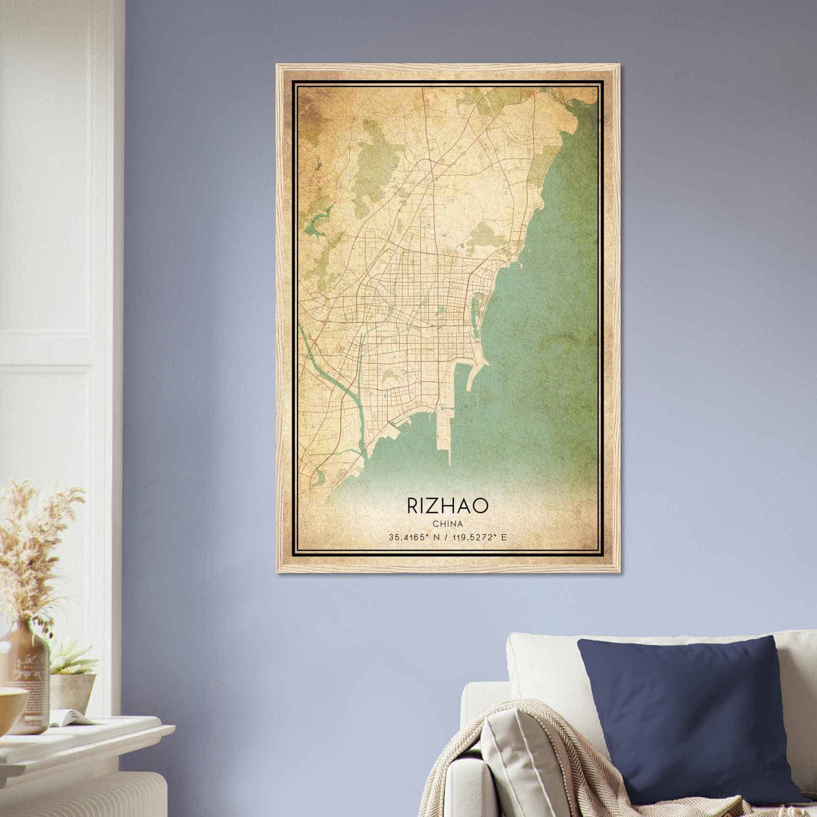Deerfield Kansas Map Poster, Modern Home Decor Wall Art Print (Copy)