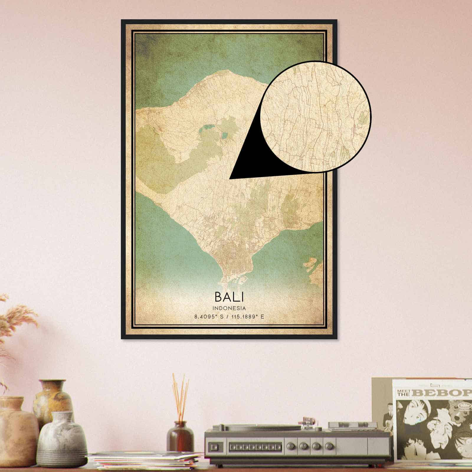 Deerfield Kansas Map Poster, Modern Home Decor Wall Art Print (Copy)
