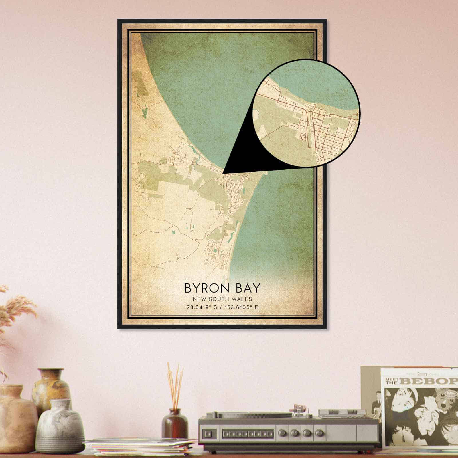 Deerfield Kansas Map Poster, Modern Home Decor Wall Art Print (Copy)