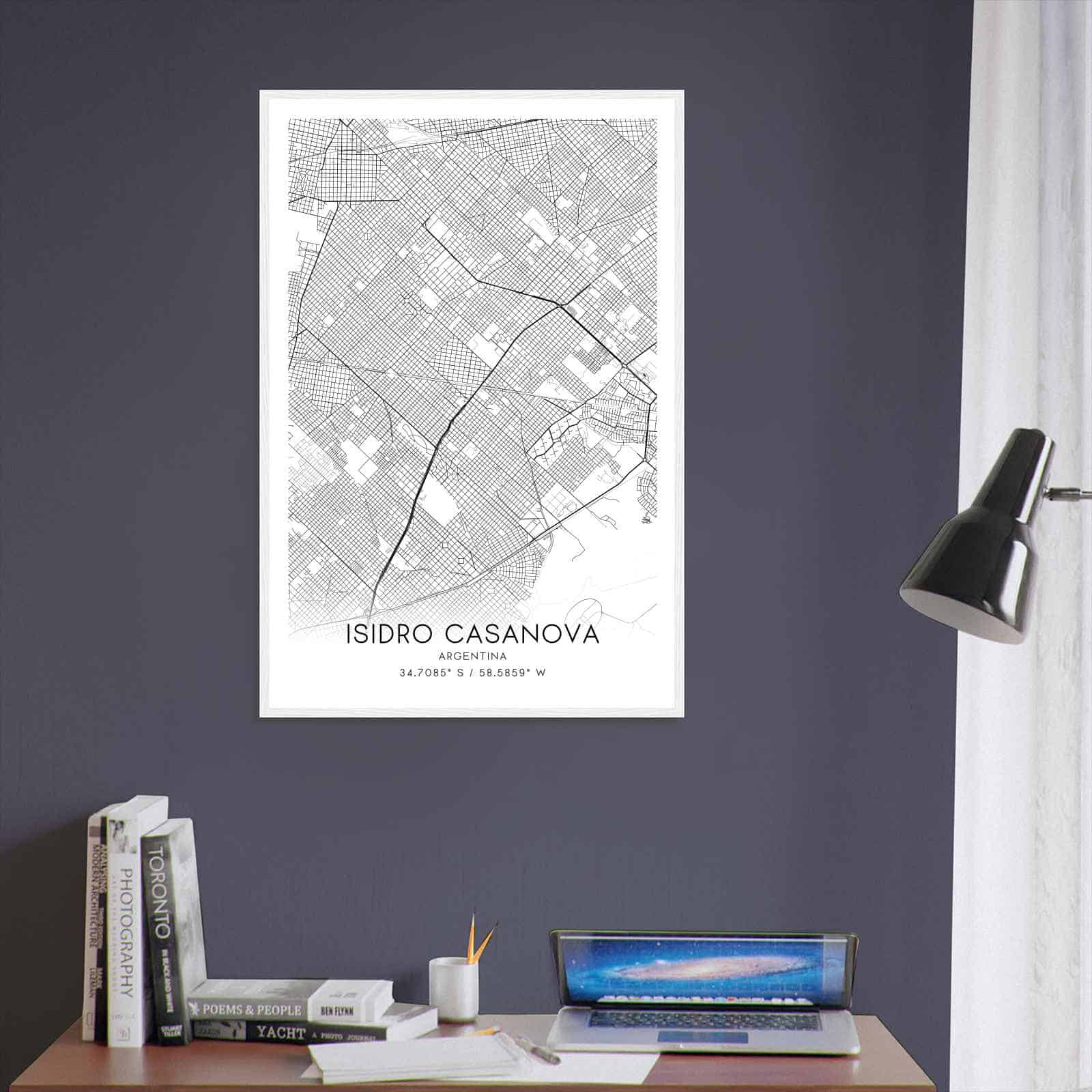 Deerfield Kansas Map Poster, Modern Home Decor Wall Art Print (Copy)