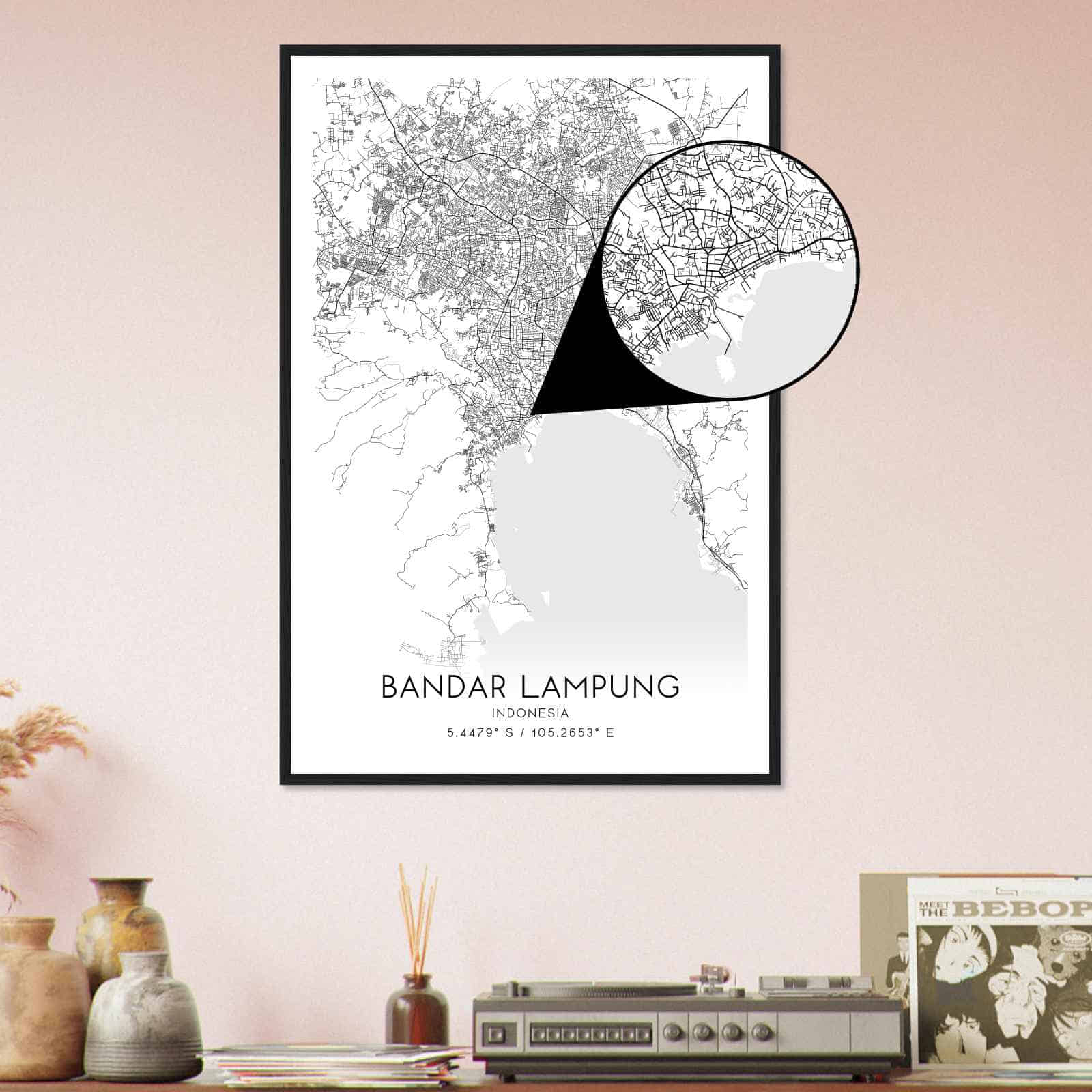 Deerfield Kansas Map Poster, Modern Home Decor Wall Art Print (Copy)