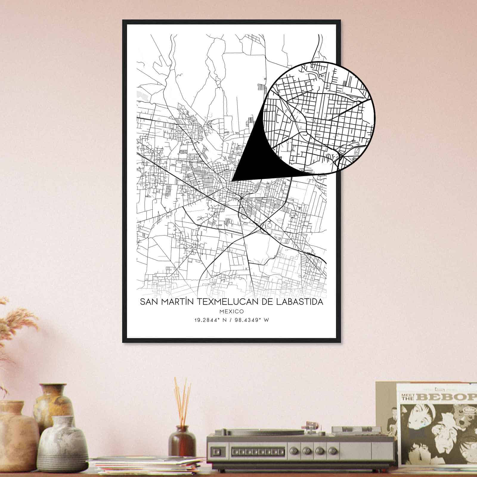 Deerfield Kansas Map Poster, Modern Home Decor Wall Art Print (Copy)