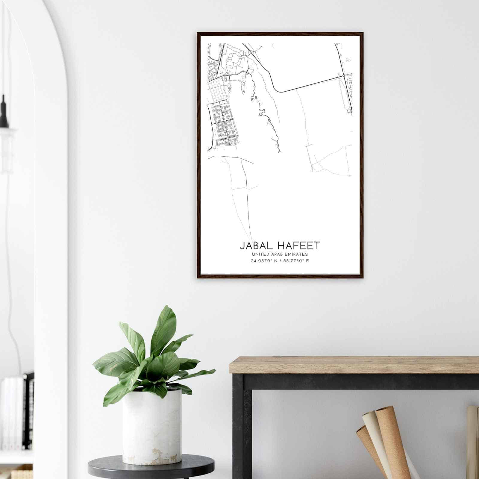 Deerfield Kansas Map Poster, Modern Home Decor Wall Art Print (Copy)