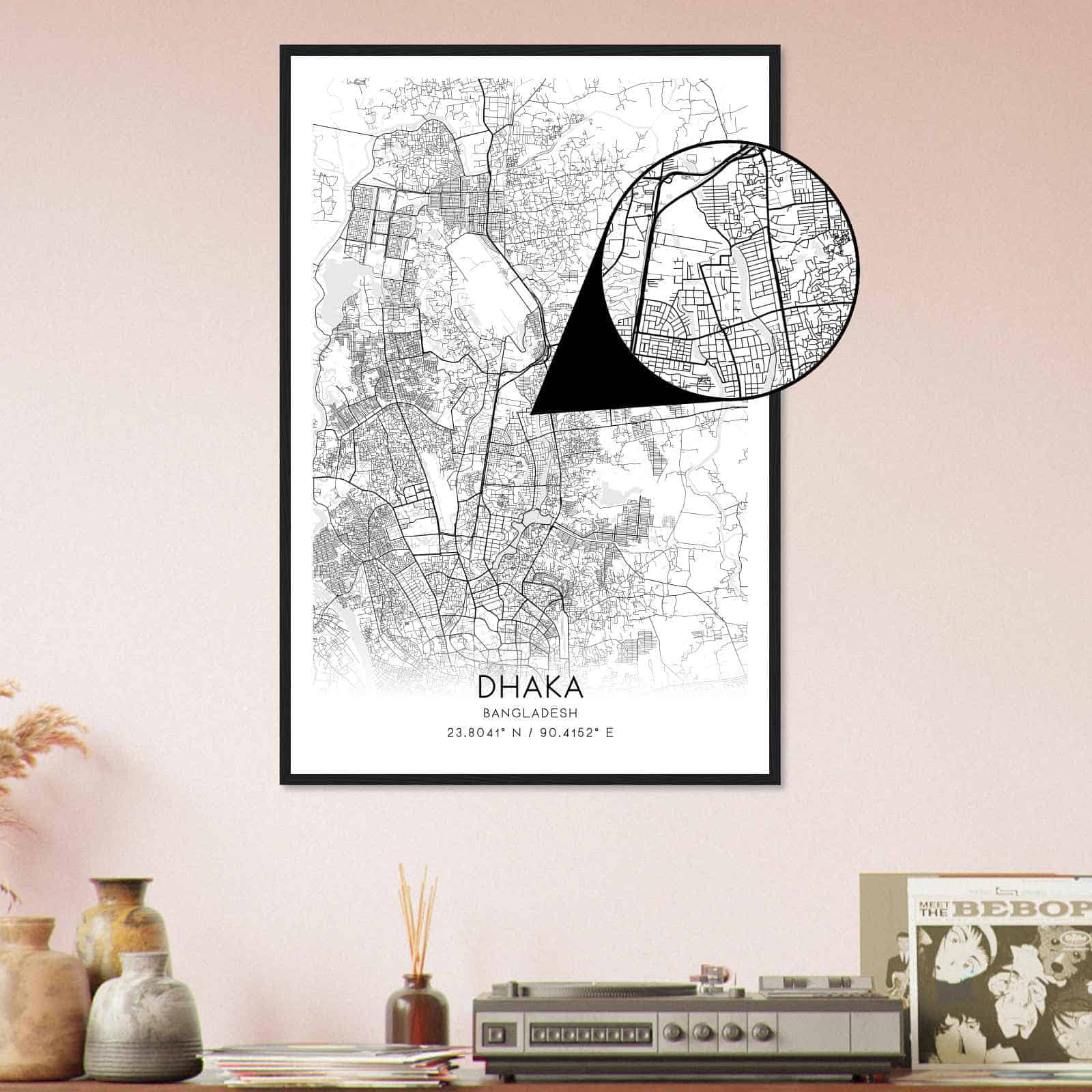 Deerfield Kansas Map Poster, Modern Home Decor Wall Art Print (Copy)