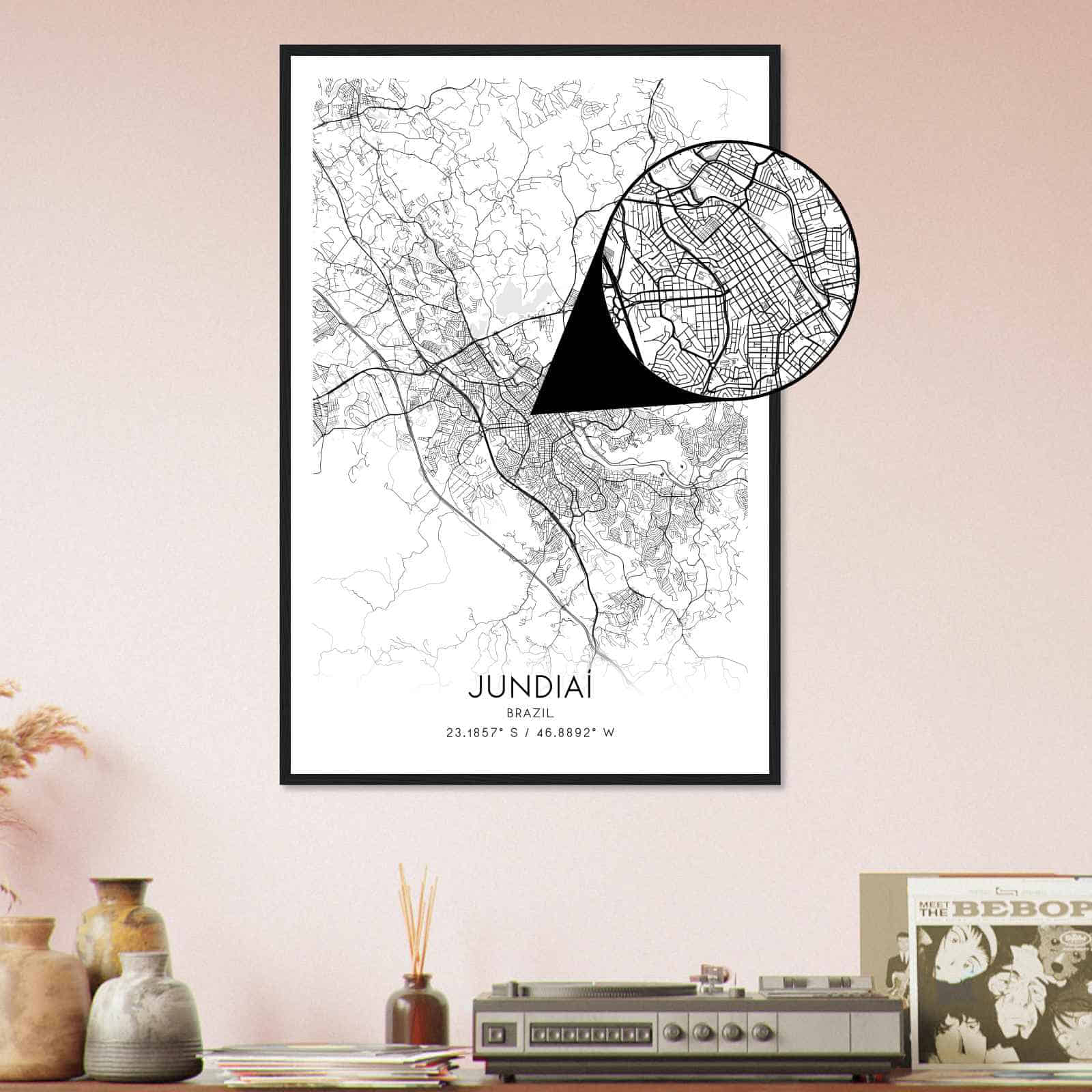 Deerfield Kansas Map Poster, Modern Home Decor Wall Art Print (Copy)