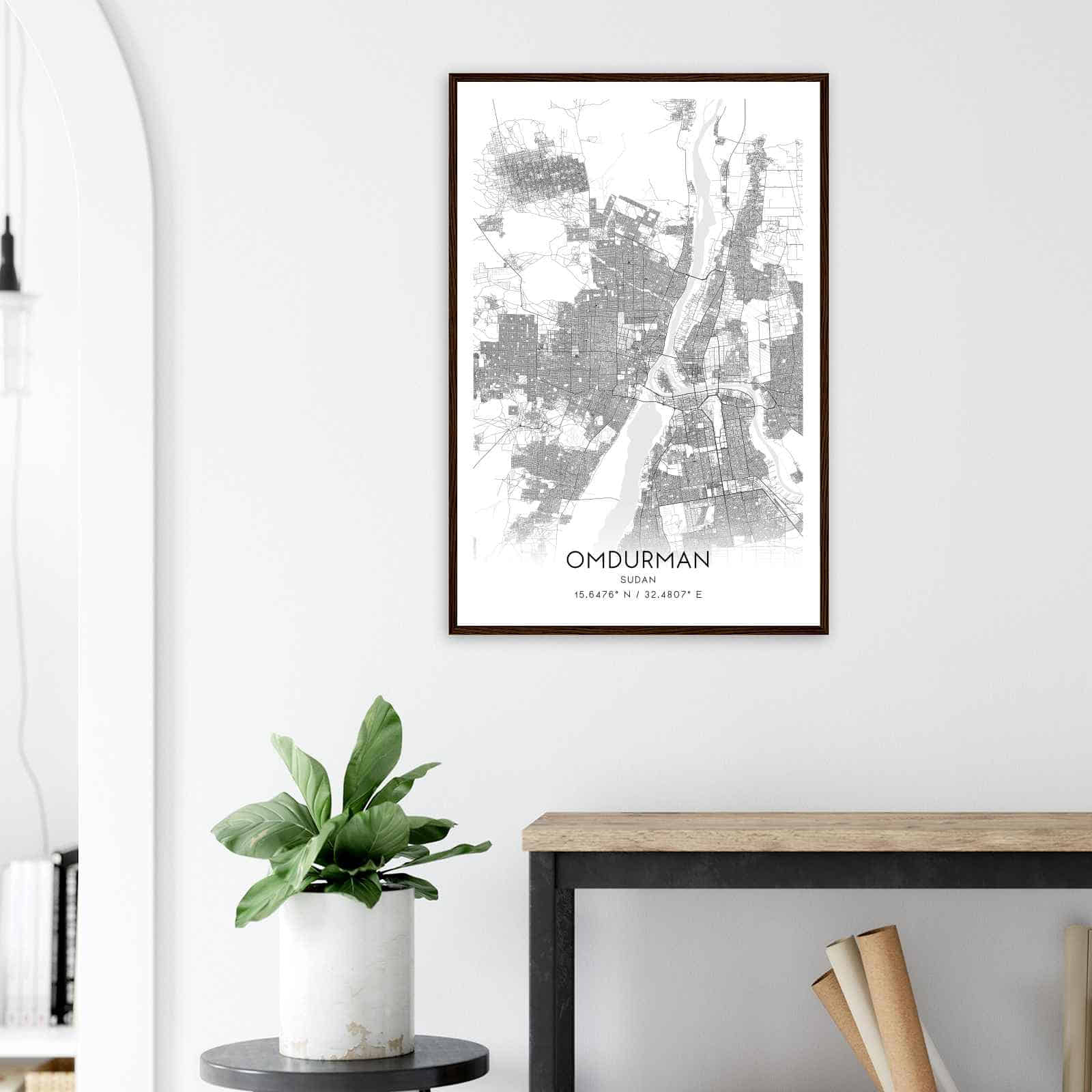 Deerfield Kansas Map Poster, Modern Home Decor Wall Art Print (Copy)