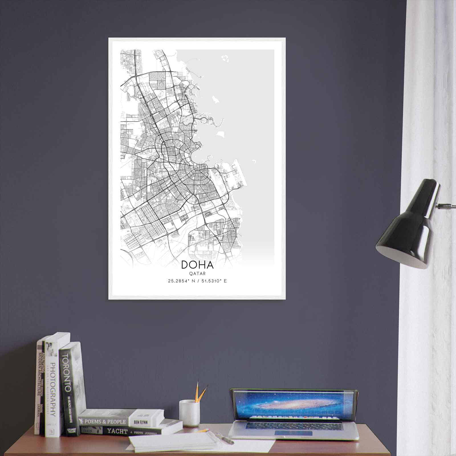 Deerfield Kansas Map Poster, Modern Home Decor Wall Art Print (Copy)