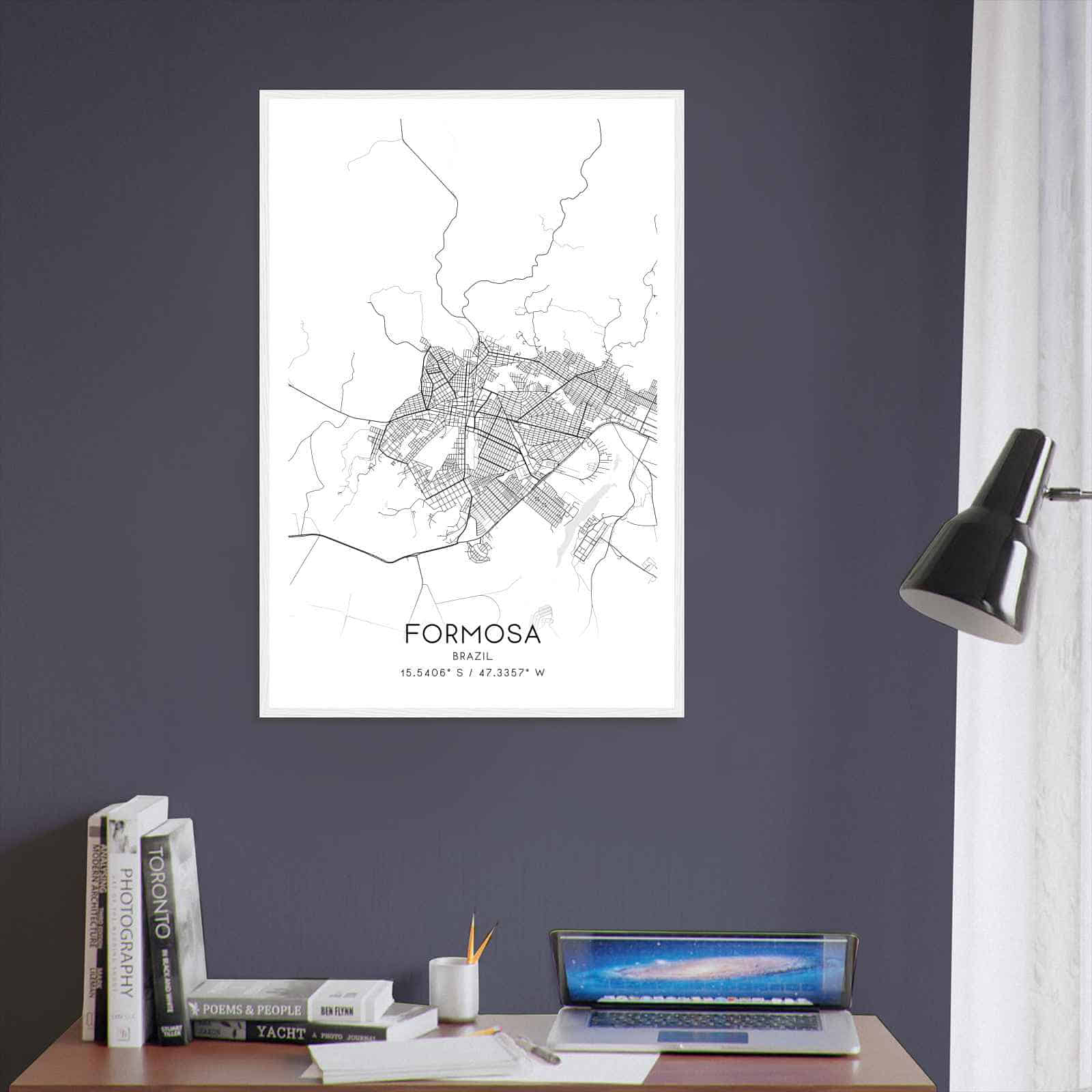 Deerfield Kansas Map Poster, Modern Home Decor Wall Art Print (Copy)