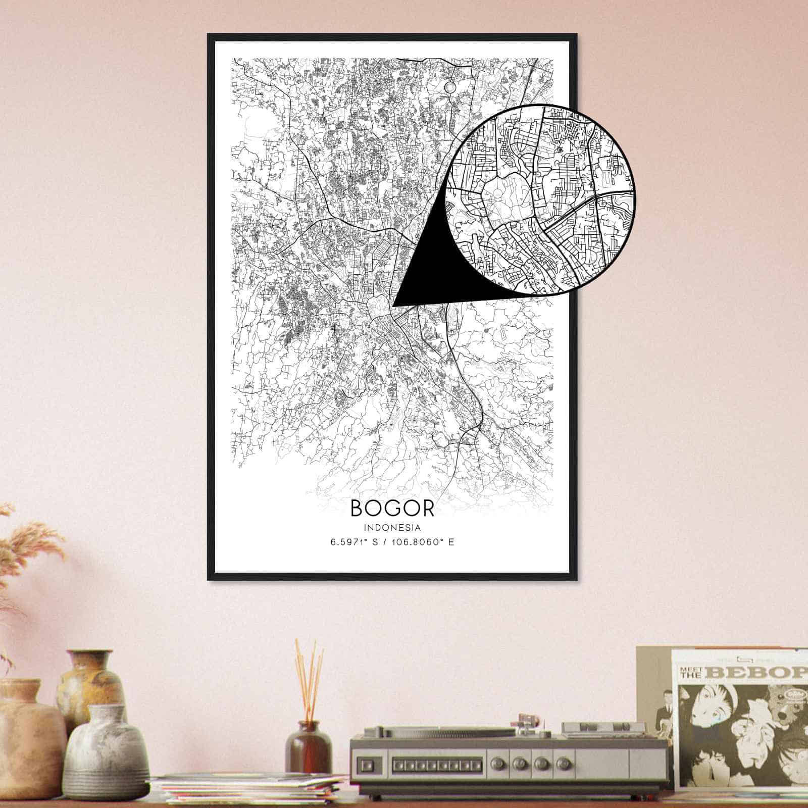 Deerfield Kansas Map Poster, Modern Home Decor Wall Art Print (Copy)