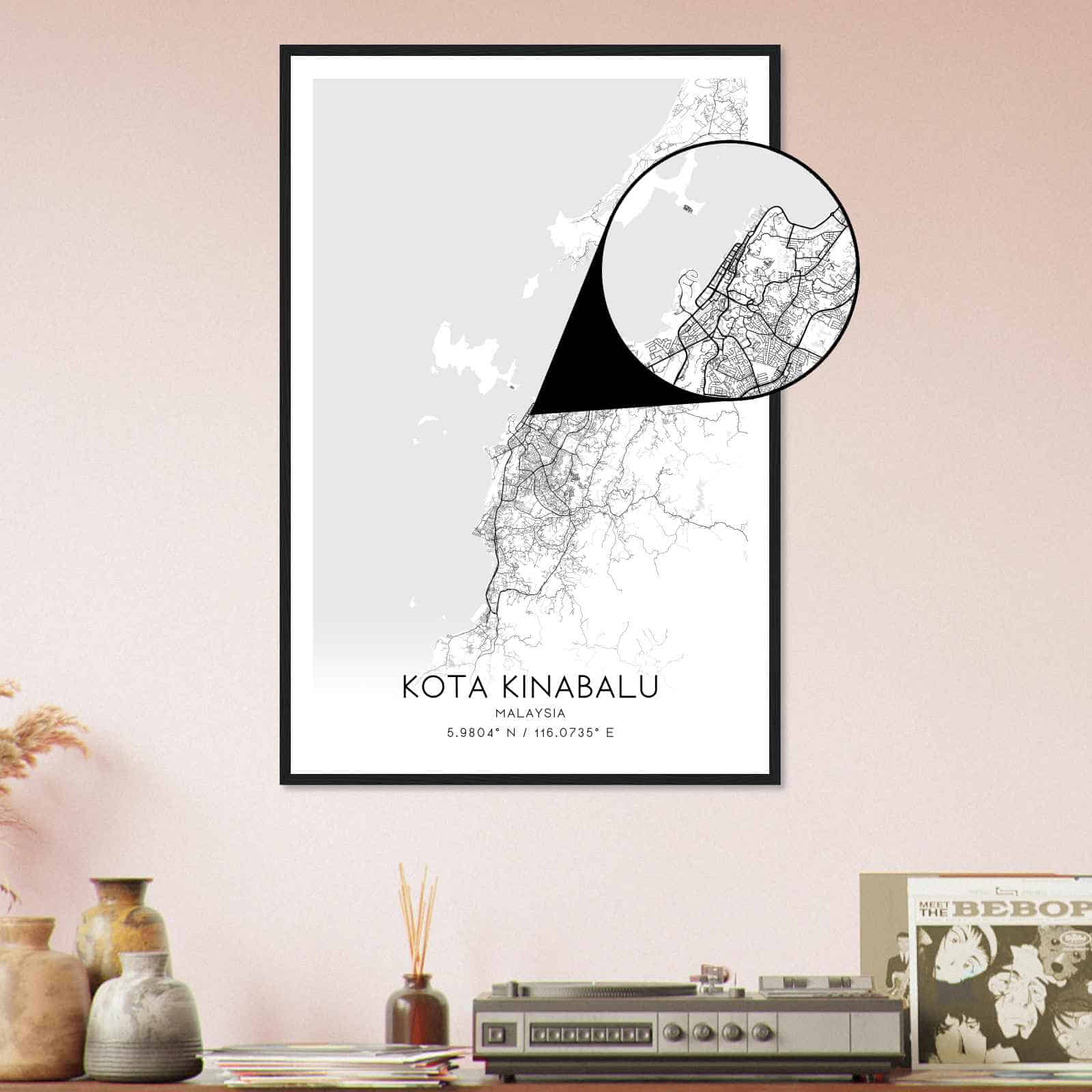Deerfield Kansas Map Poster, Modern Home Decor Wall Art Print (Copy)