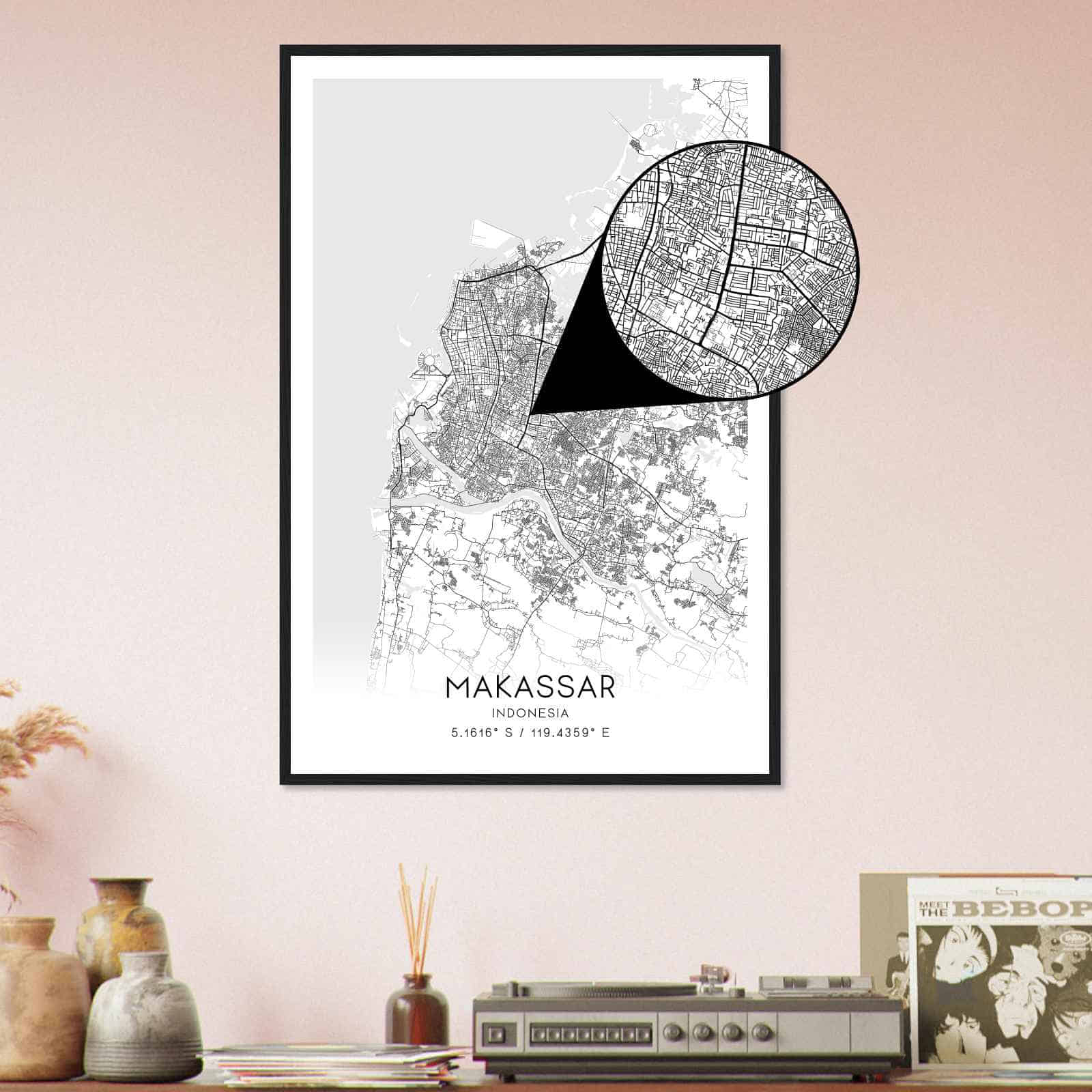 Deerfield Kansas Map Poster, Modern Home Decor Wall Art Print (Copy)