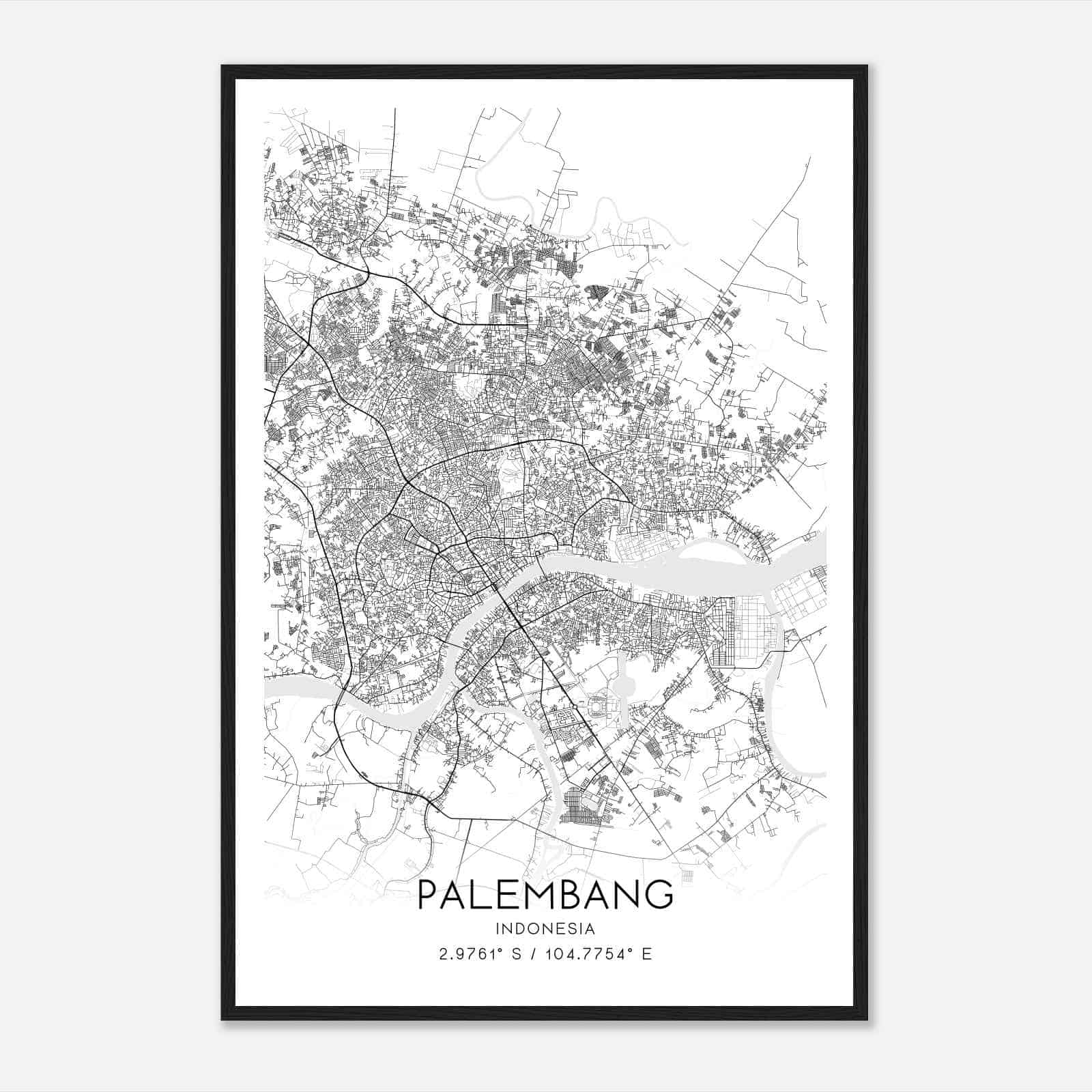 Palembang - Custom Maps & Posters