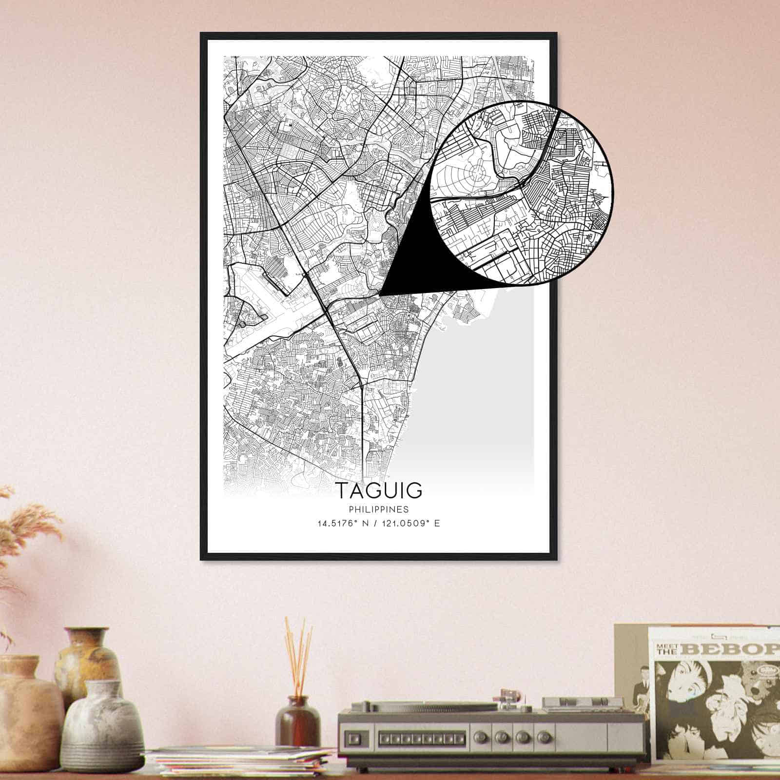 Deerfield Kansas Map Poster, Modern Home Decor Wall Art Print (Copy)