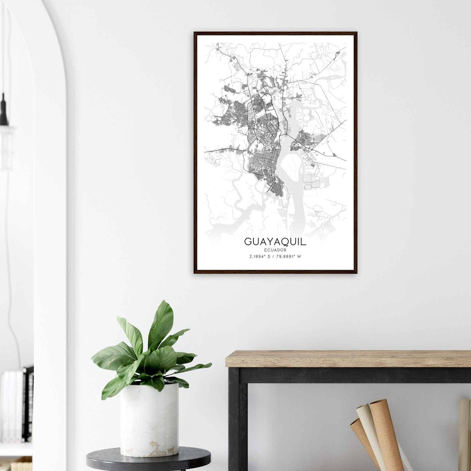 Deerfield Kansas Map Poster, Modern Home Decor Wall Art Print (Copy)