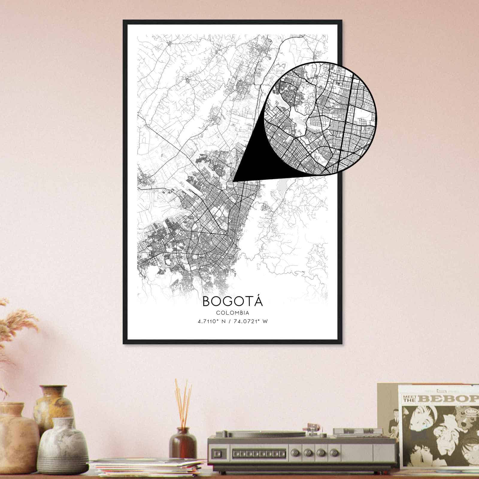 Deerfield Kansas Map Poster, Modern Home Decor Wall Art Print (Copy)