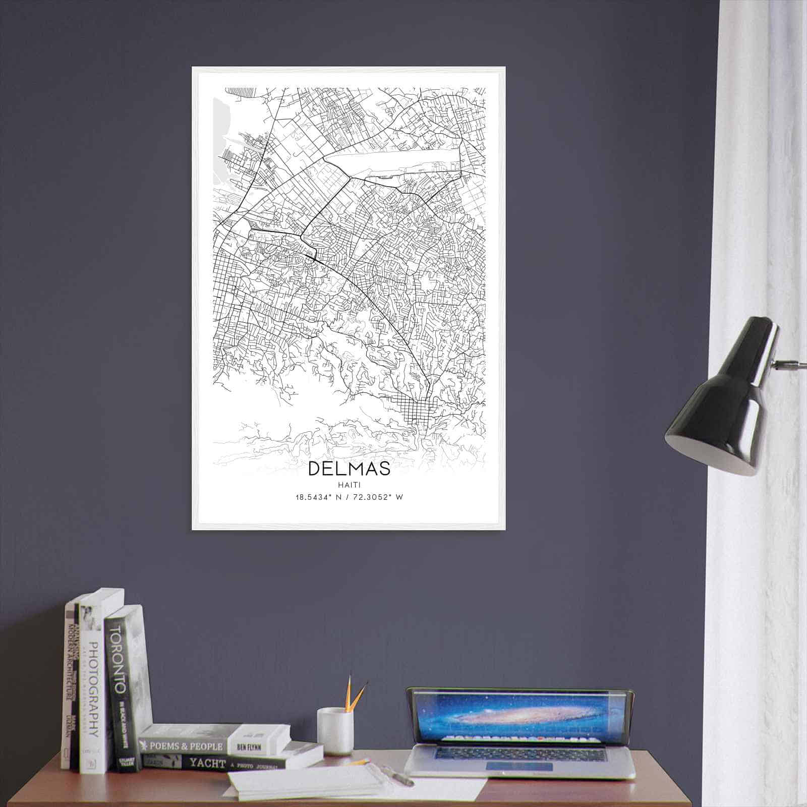 Deerfield Kansas Map Poster, Modern Home Decor Wall Art Print (Copy)