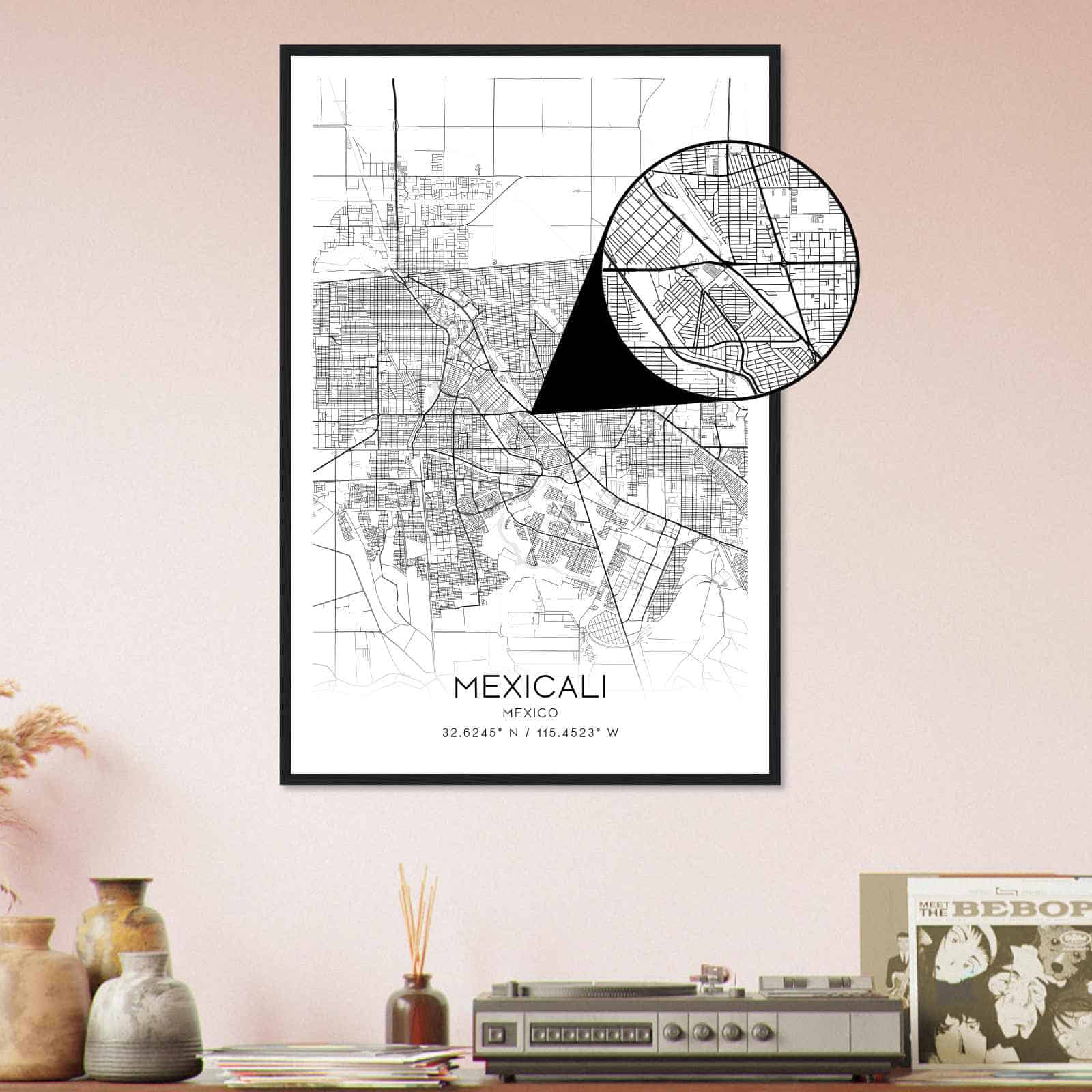 Deerfield Kansas Map Poster, Modern Home Decor Wall Art Print (Copy)
