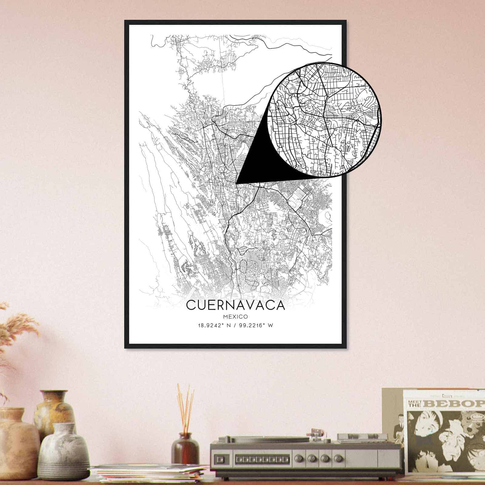 Deerfield Kansas Map Poster, Modern Home Decor Wall Art Print (Copy)