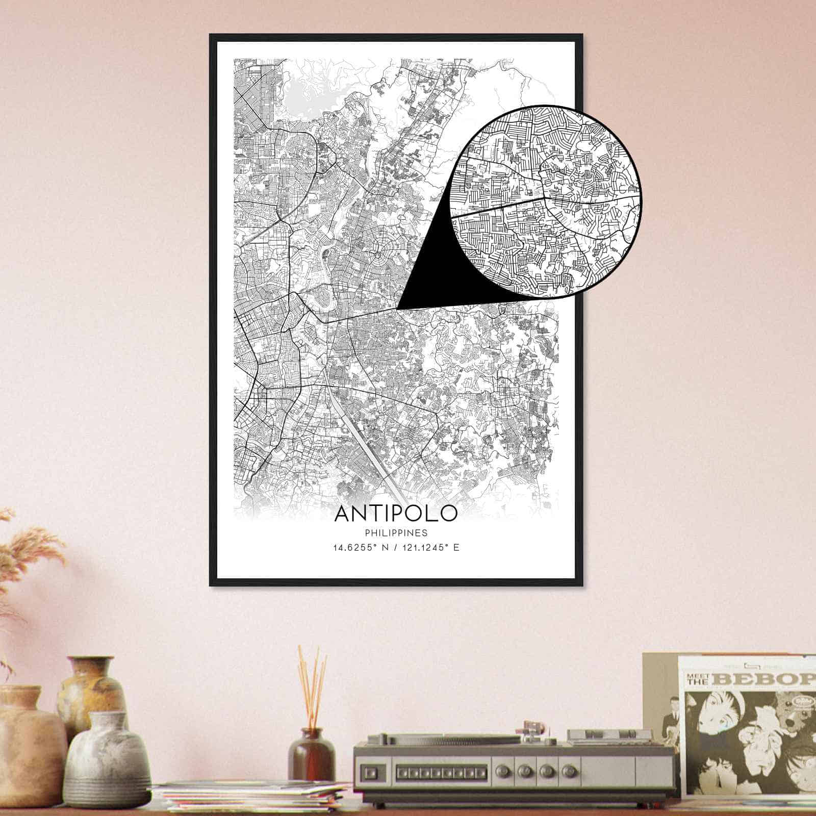 Deerfield Kansas Map Poster, Modern Home Decor Wall Art Print (Copy)