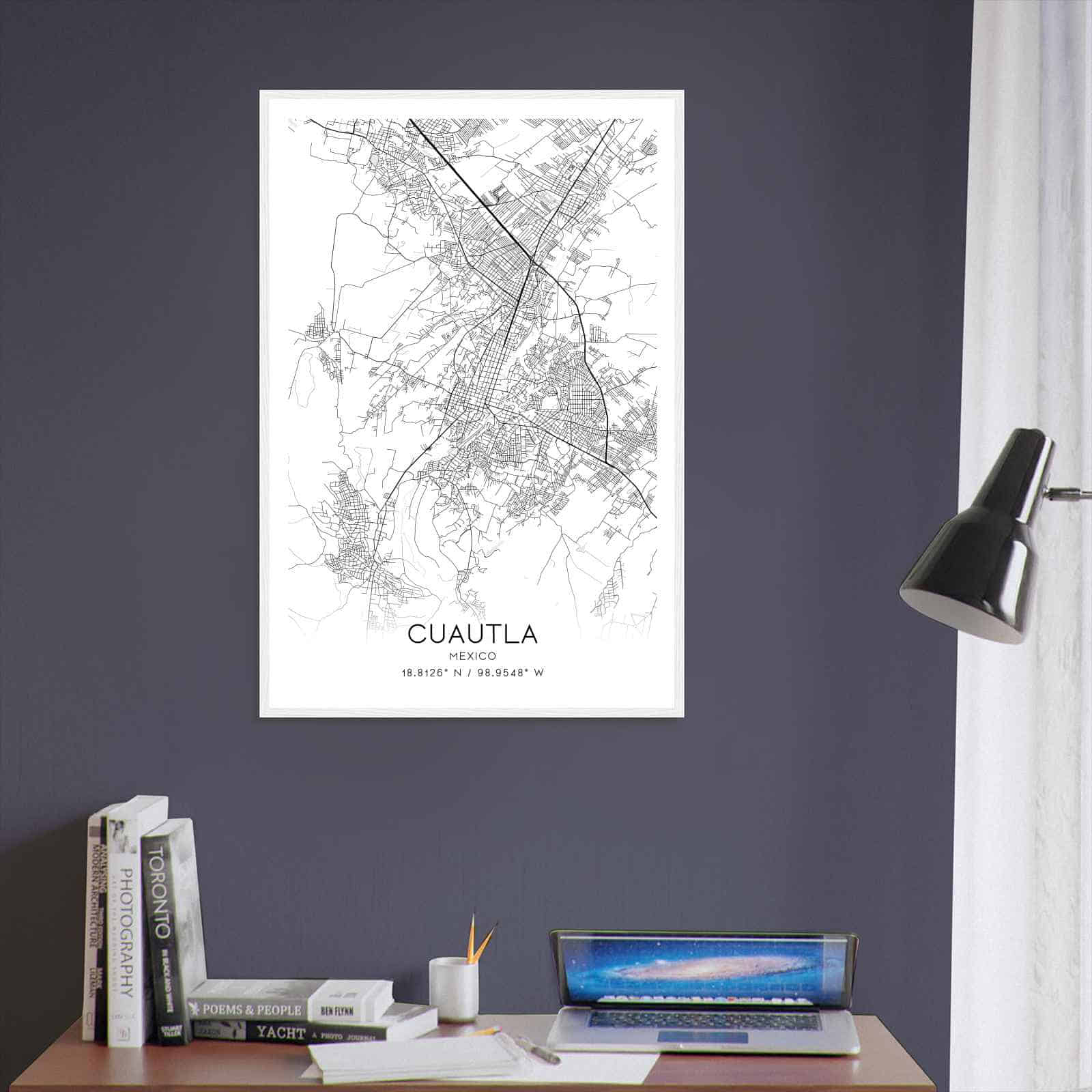 Deerfield Kansas Map Poster, Modern Home Decor Wall Art Print (Copy)