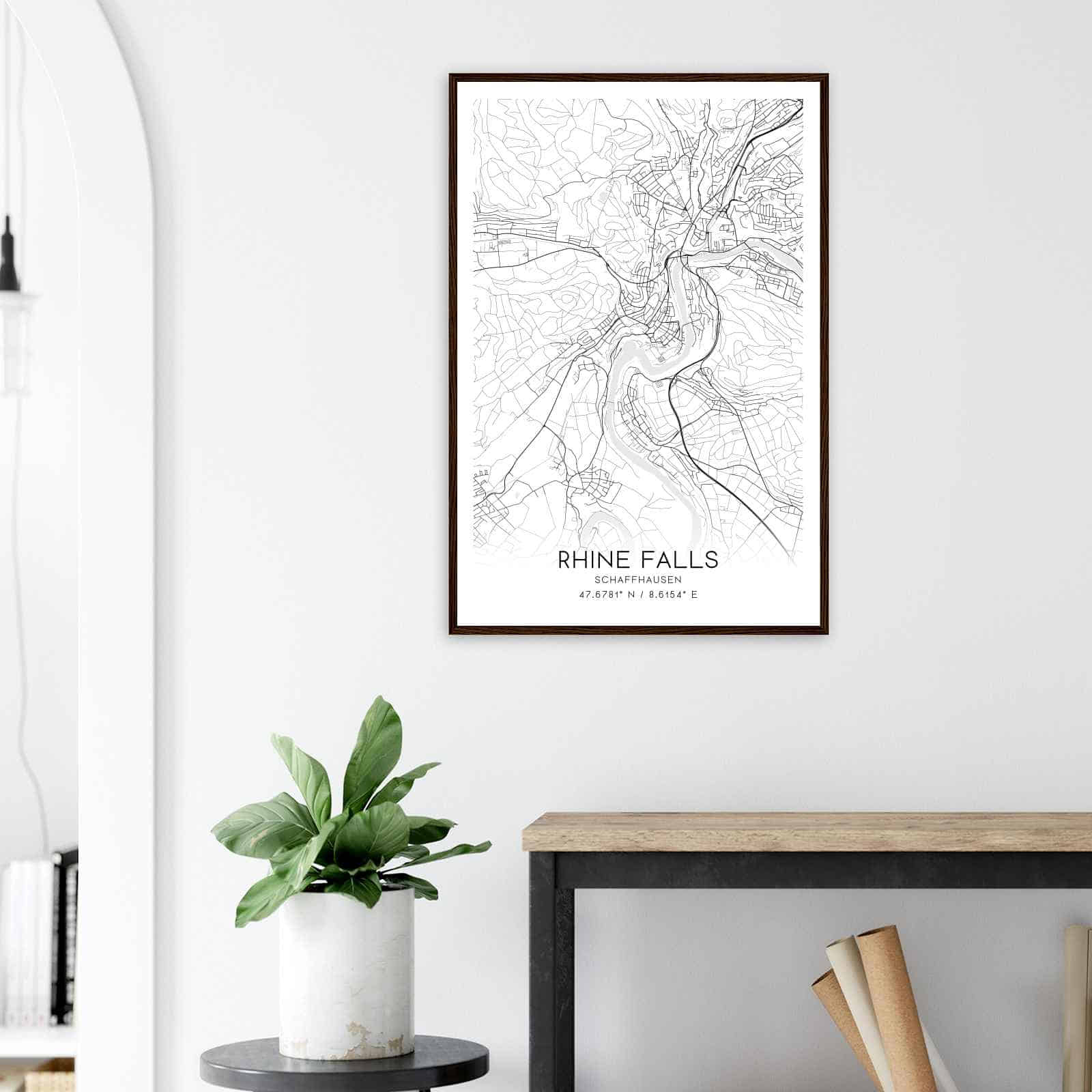 Deerfield Kansas Map Poster, Modern Home Decor Wall Art Print (Copy)