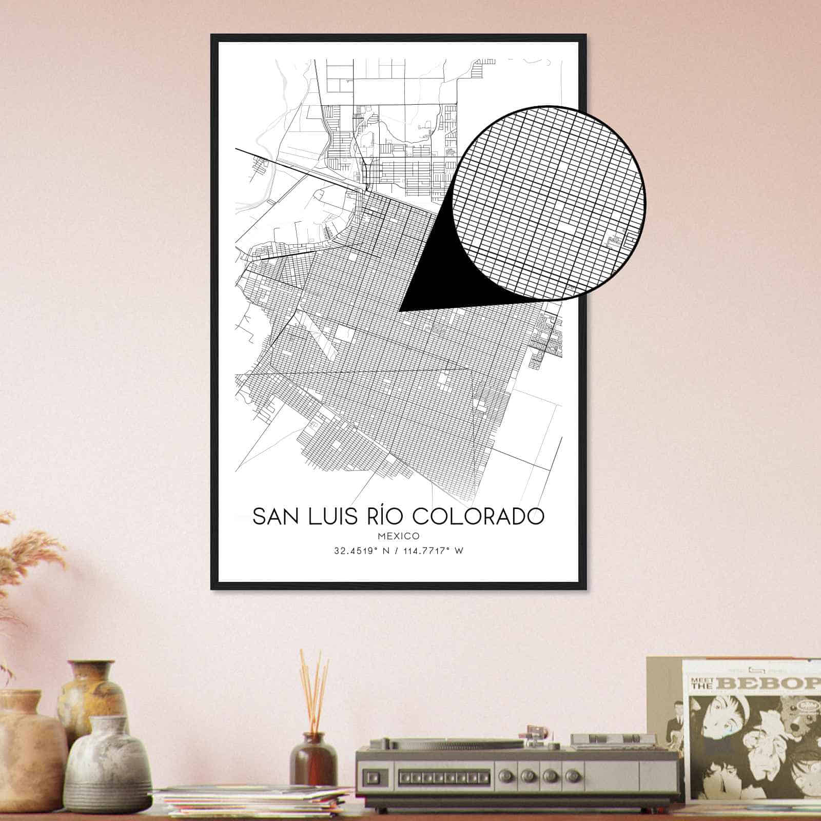 Deerfield Kansas Map Poster, Modern Home Decor Wall Art Print (Copy)