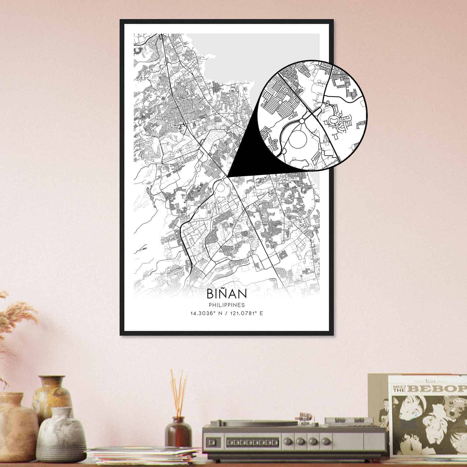 Deerfield Kansas Map Poster, Modern Home Decor Wall Art Print (Copy)