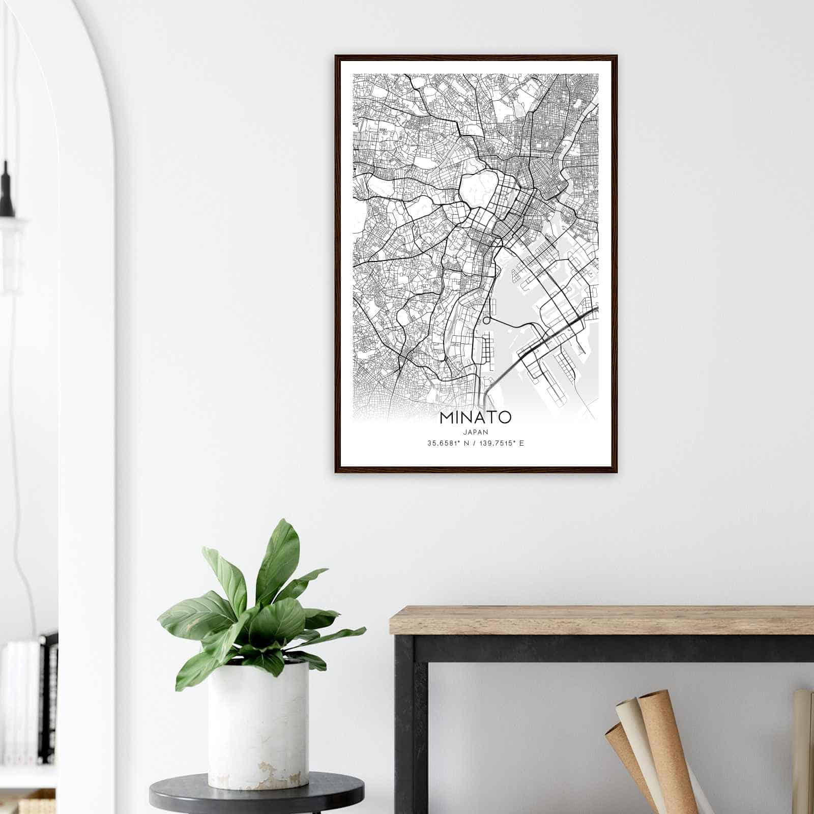 Deerfield Kansas Map Poster, Modern Home Decor Wall Art Print (Copy)
