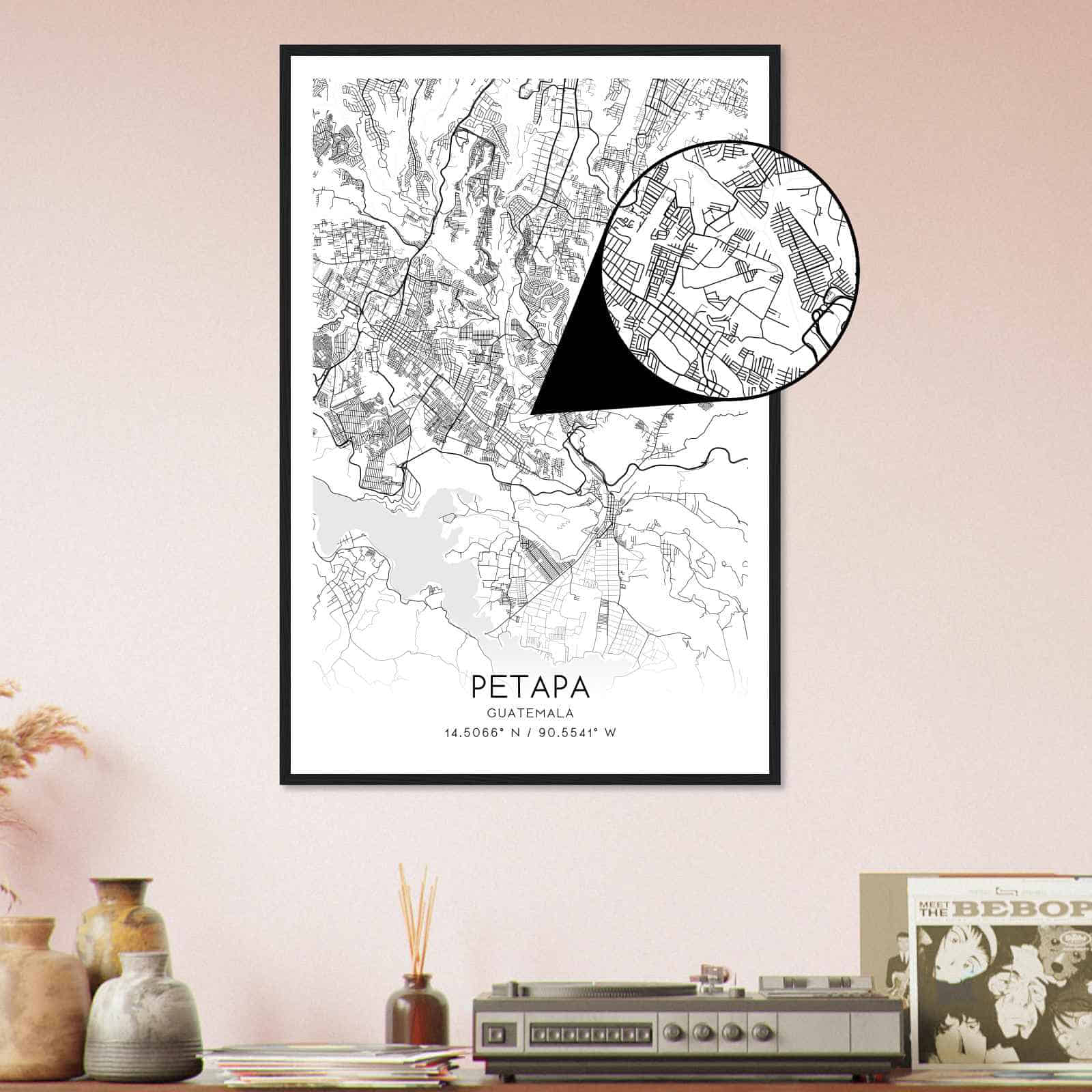 Deerfield Kansas Map Poster, Modern Home Decor Wall Art Print (Copy)