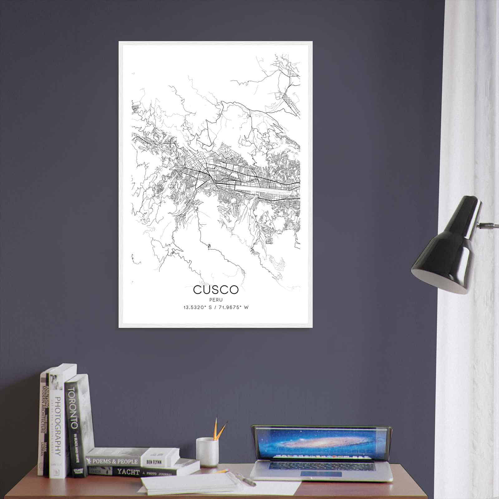 Deerfield Kansas Map Poster, Modern Home Decor Wall Art Print (Copy)