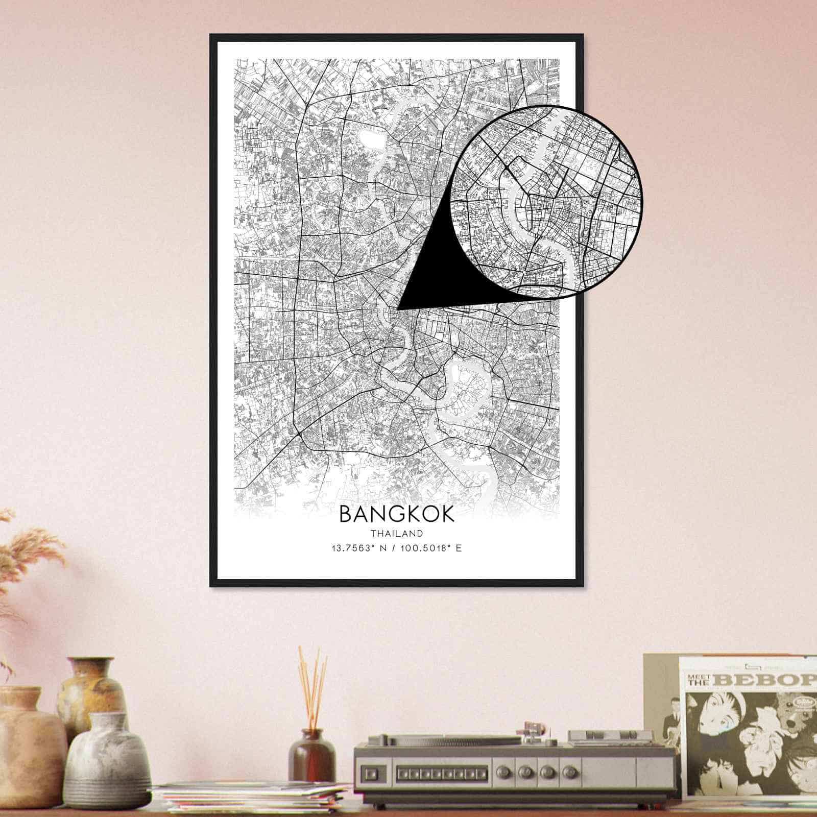 Deerfield Kansas Map Poster, Modern Home Decor Wall Art Print (Copy)