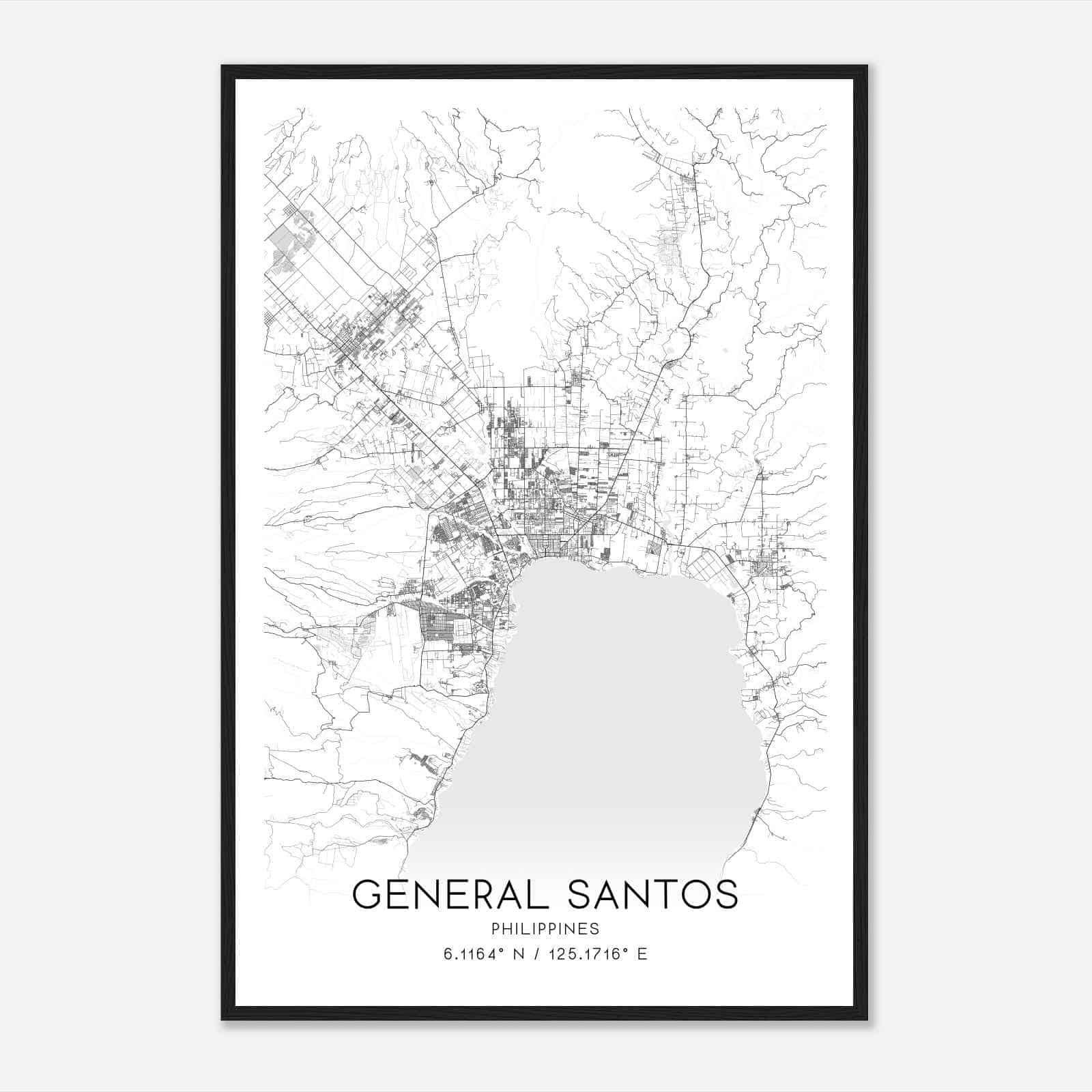 General Santos Custom Maps & Posters