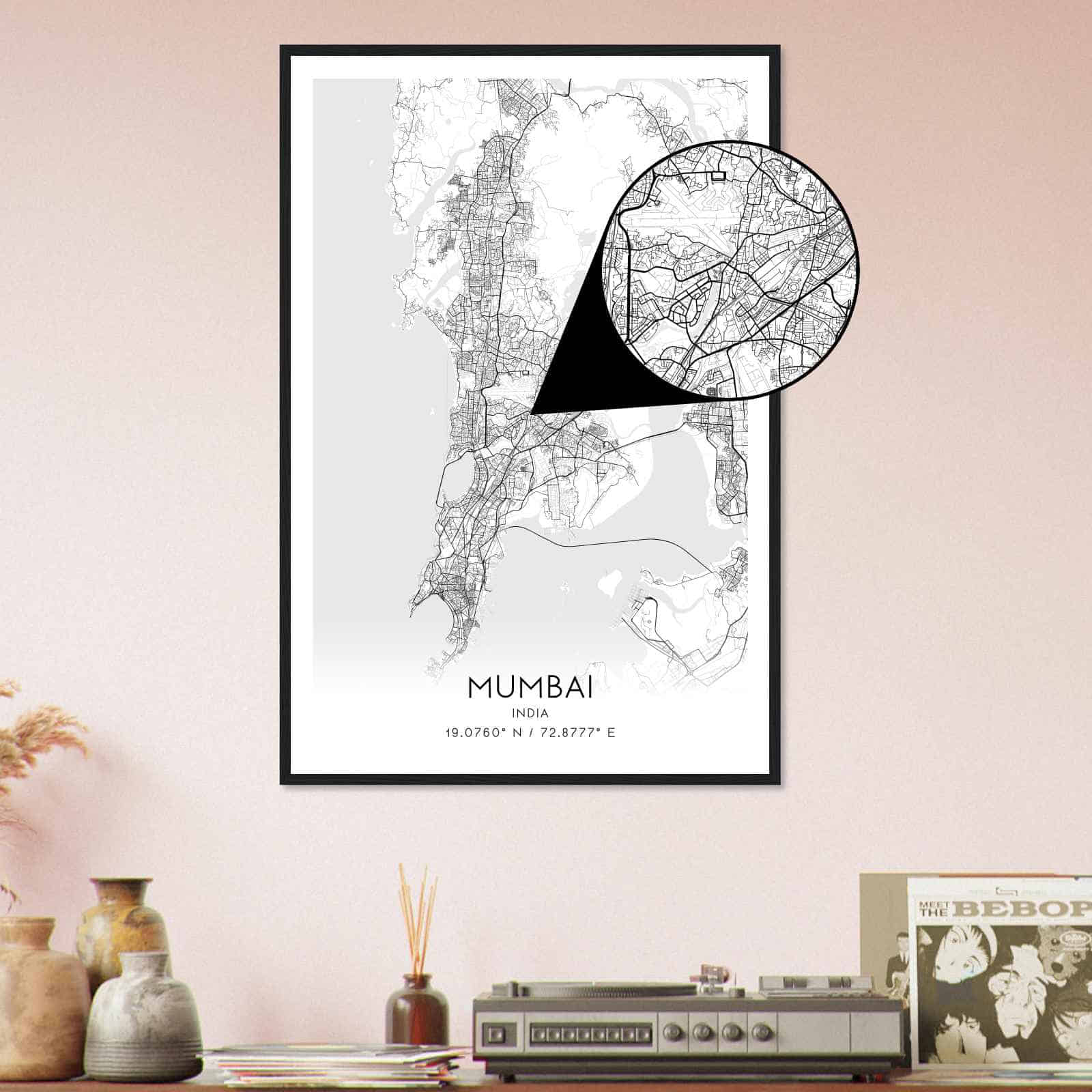 Deerfield Kansas Map Poster, Modern Home Decor Wall Art Print (Copy)