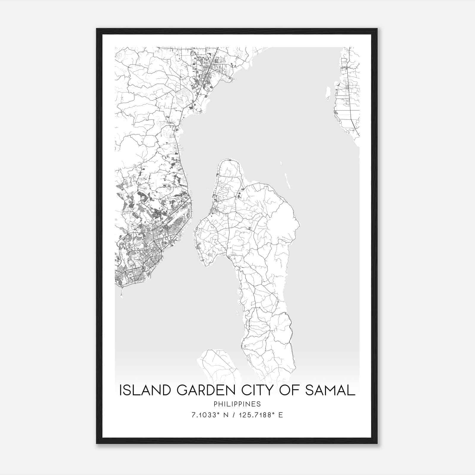 Map Of Island Garden City Of Samal